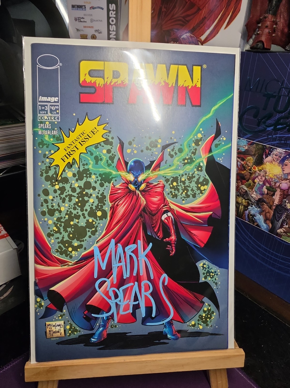 SPAWN 77 1 SIGNED & ART & STORY MARK SPEARS COA COVER C & STORY TODD MCFARLANE . SPAWN 77 1 SIGNED & ART & STORY MARK SPEARS COA COVER C & STORY TODD MCFARLANE .