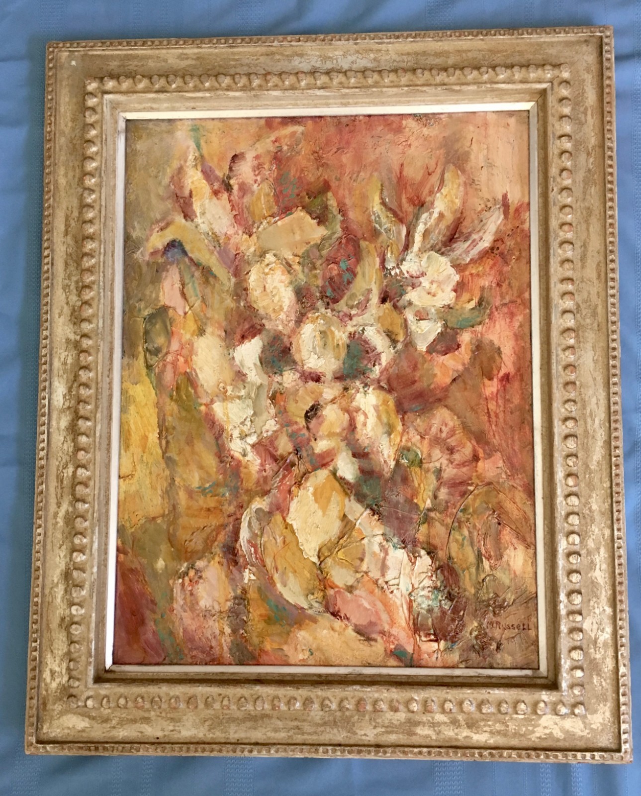 MORGAN RUSSELL? - MODERNIST ABSTRACT PAINTING OF FLOWERS