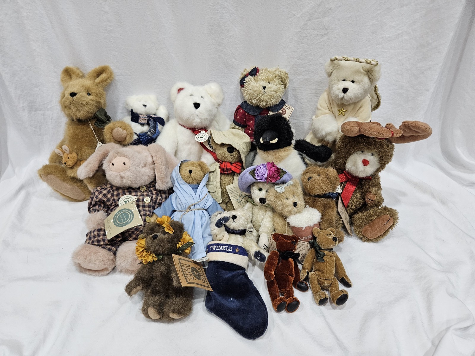 Boyds Bears & Friends Plush Lot of 16 Vintage Tagged Archive 5.5-15\