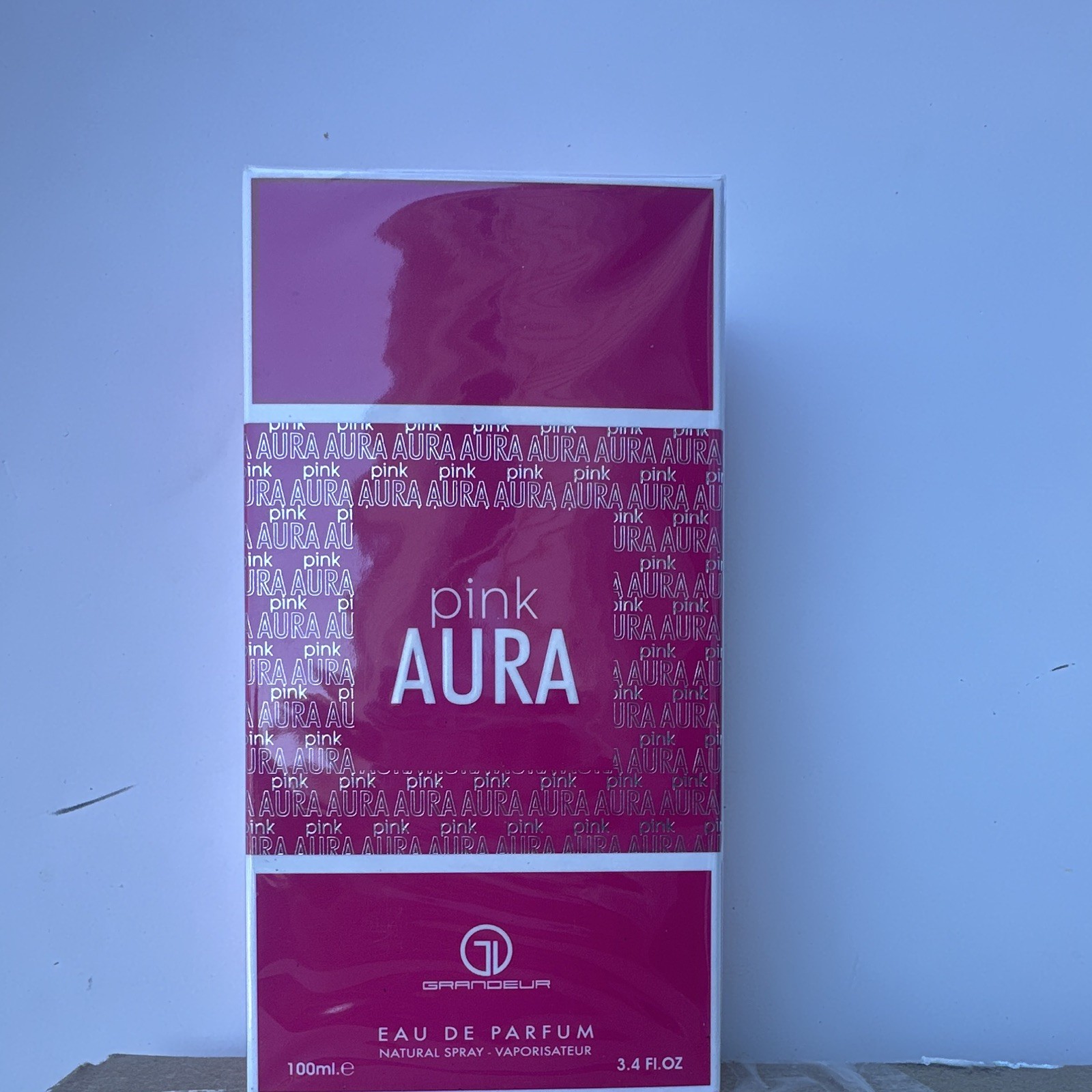 Grandeur Pink AURA Eau de Parfum Natural Spray 3.4 fl oz Regular Size MPN