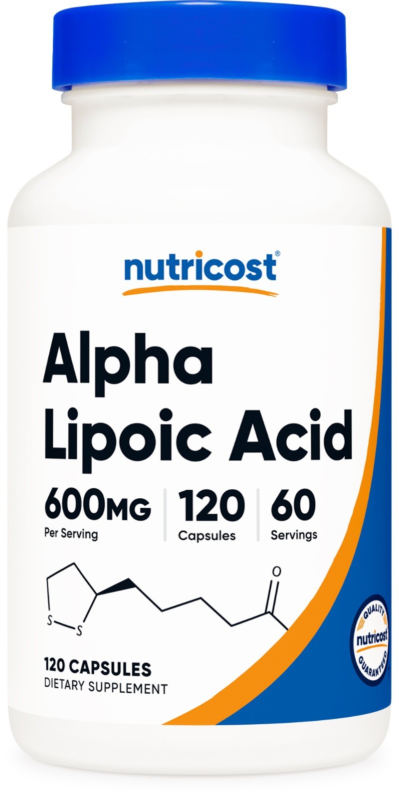 Nutricost Alpha Lipoic Acid 600mg Per Serving 120 Caps, 60 Servings