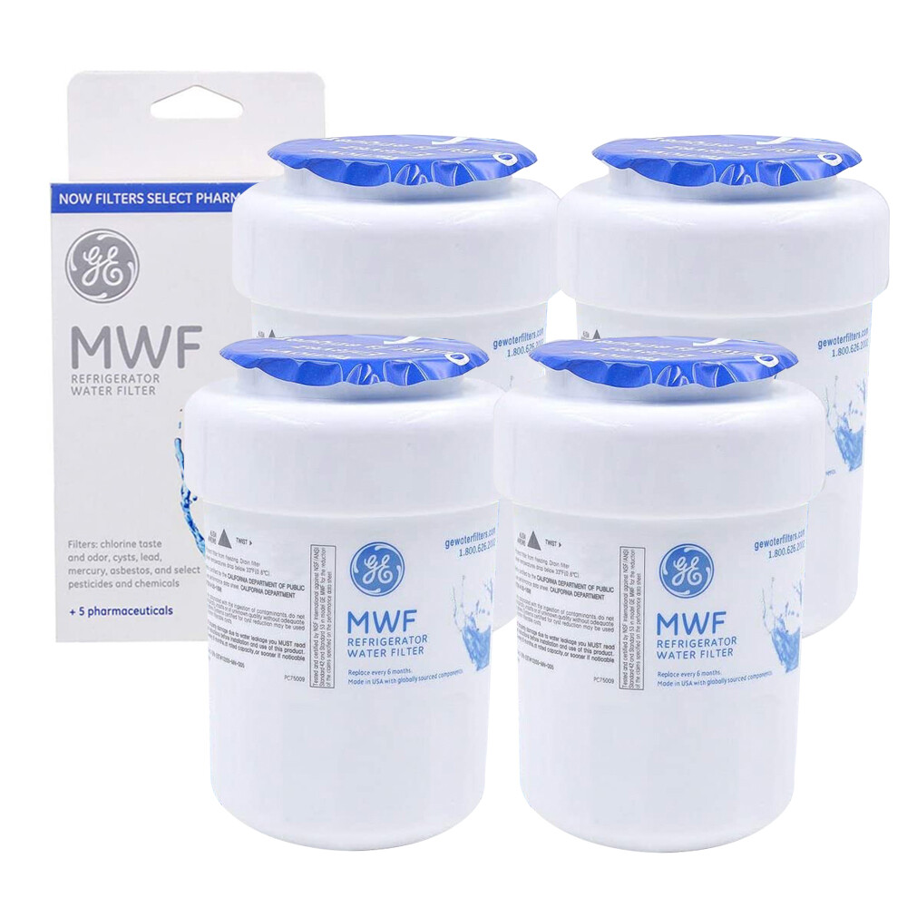 4PCS New Genuine Sealed GE MWF MWFP GWF 46-9991 Smartwater Fridge Water Filter