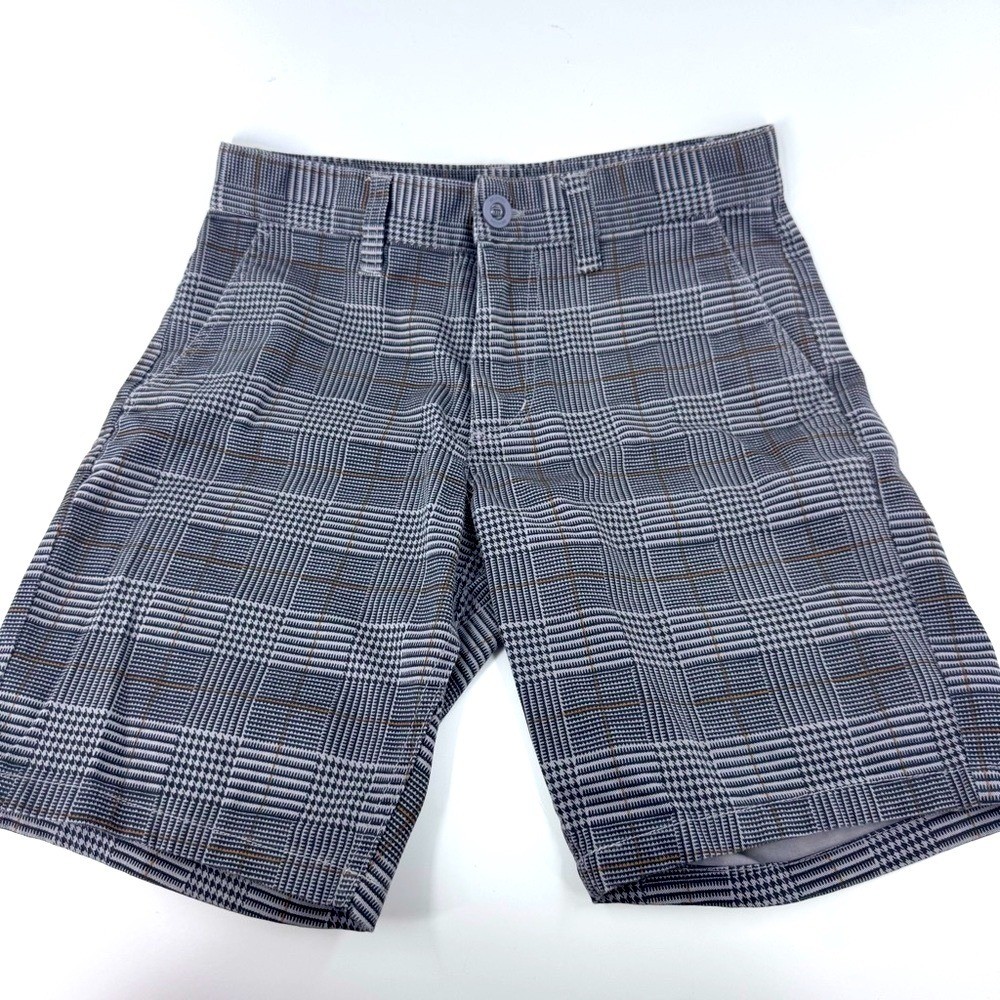 Brixton Black and Gray Checkered Men\'s Shorts Brixton Black and Gray Checkered Men\'s Shorts