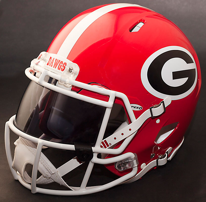 *CUSTOM* GEORGIA BULLDOGS NCAA Riddell SPEED Full Size Replica Football Helmet