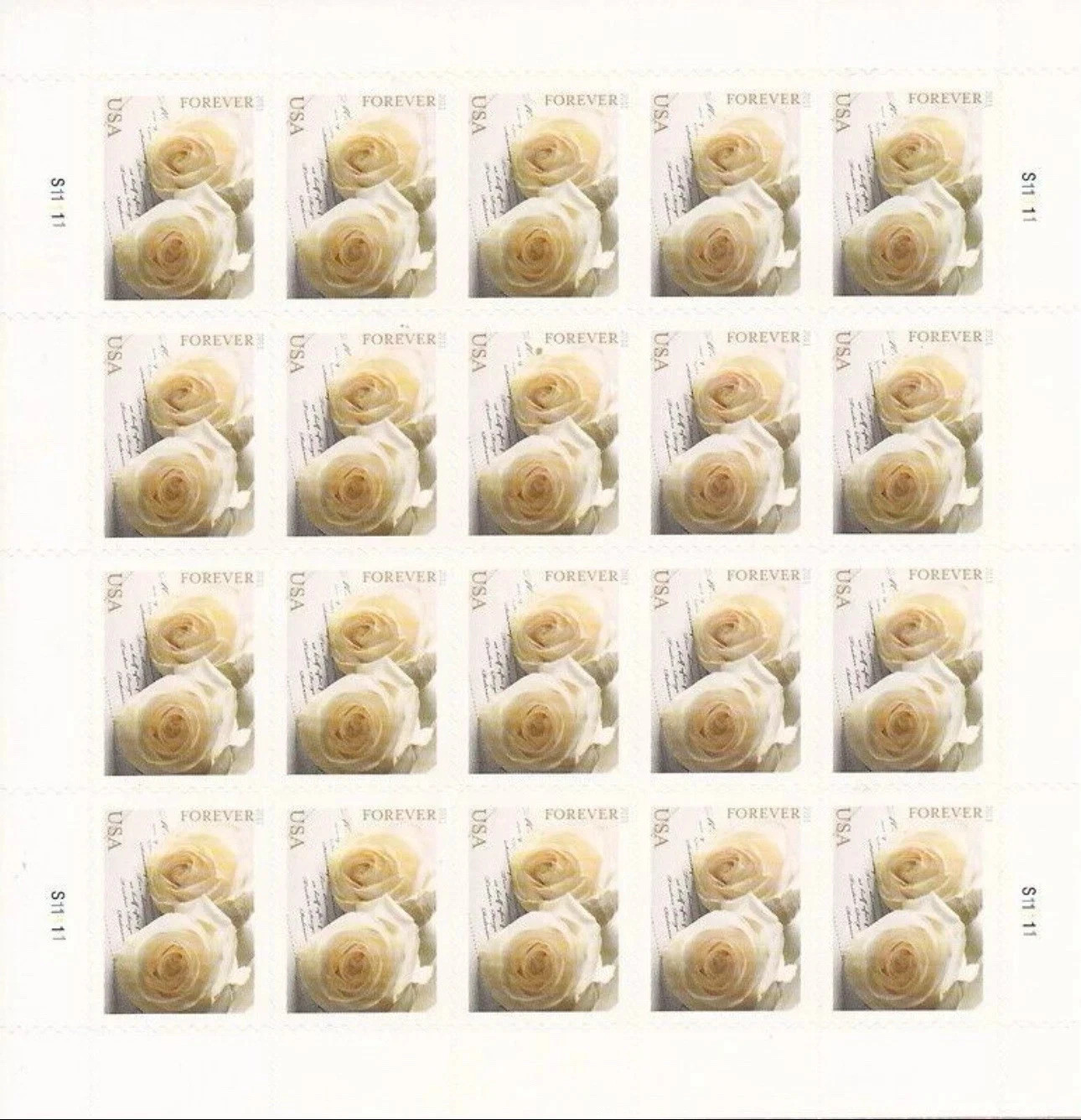 2011 White Wedding Roses 100-stamp set Creative stamp collectibles 2011 White Wedding Roses 100-stamp set Creative stamp collectibles
