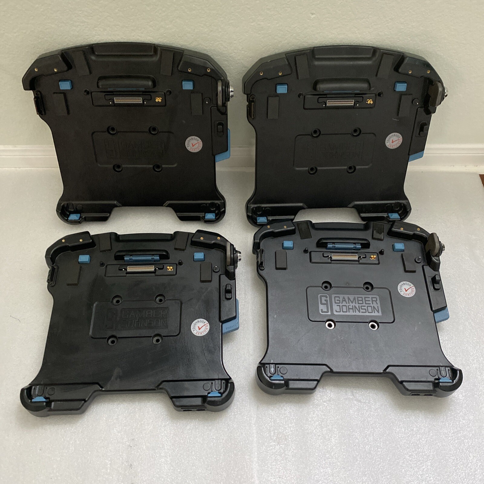 Lot of 4 Gamber-Johnson Premium CF-33 Vehicle Dock dual pass GJ-33LVD2 7160-0909