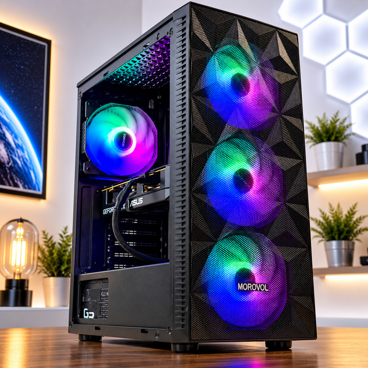 Custom Gaming PC RGB Desktop i7 PC 32 GB RAM 1TB SSD Nvidia GTX 1660 SUPER W11