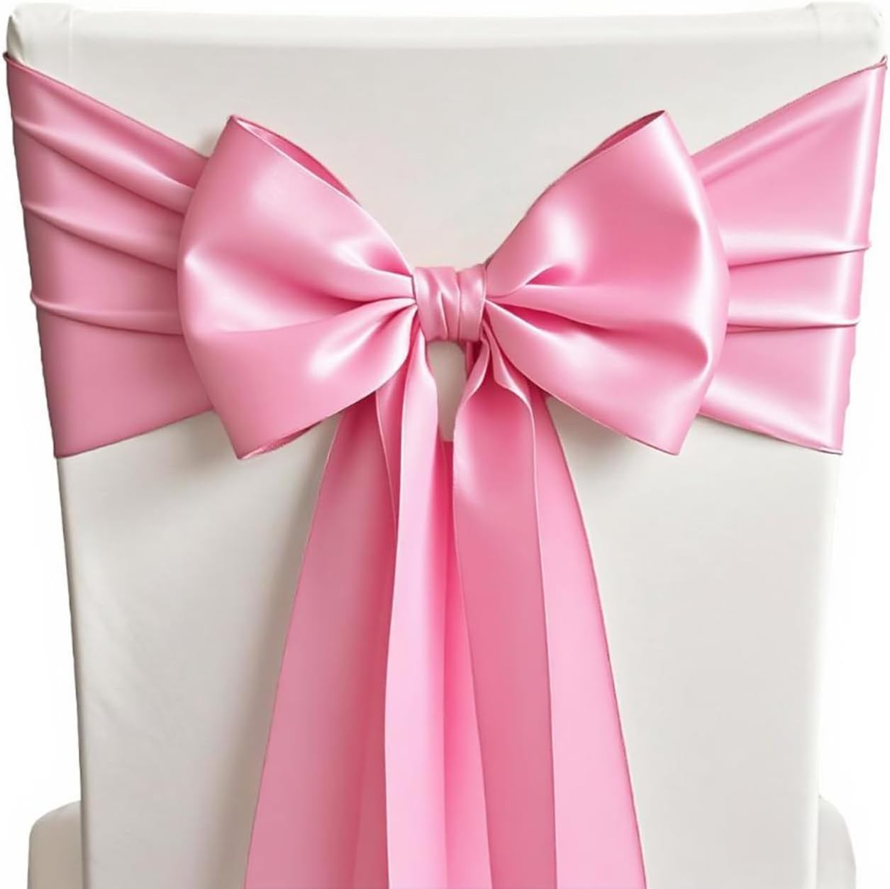 50 Pink Chair Sashes Satin Bows for Wedding Birthday Party 50, 50 Pink Chair Sashes Satin Bows for Wedding Birthday Party 50,