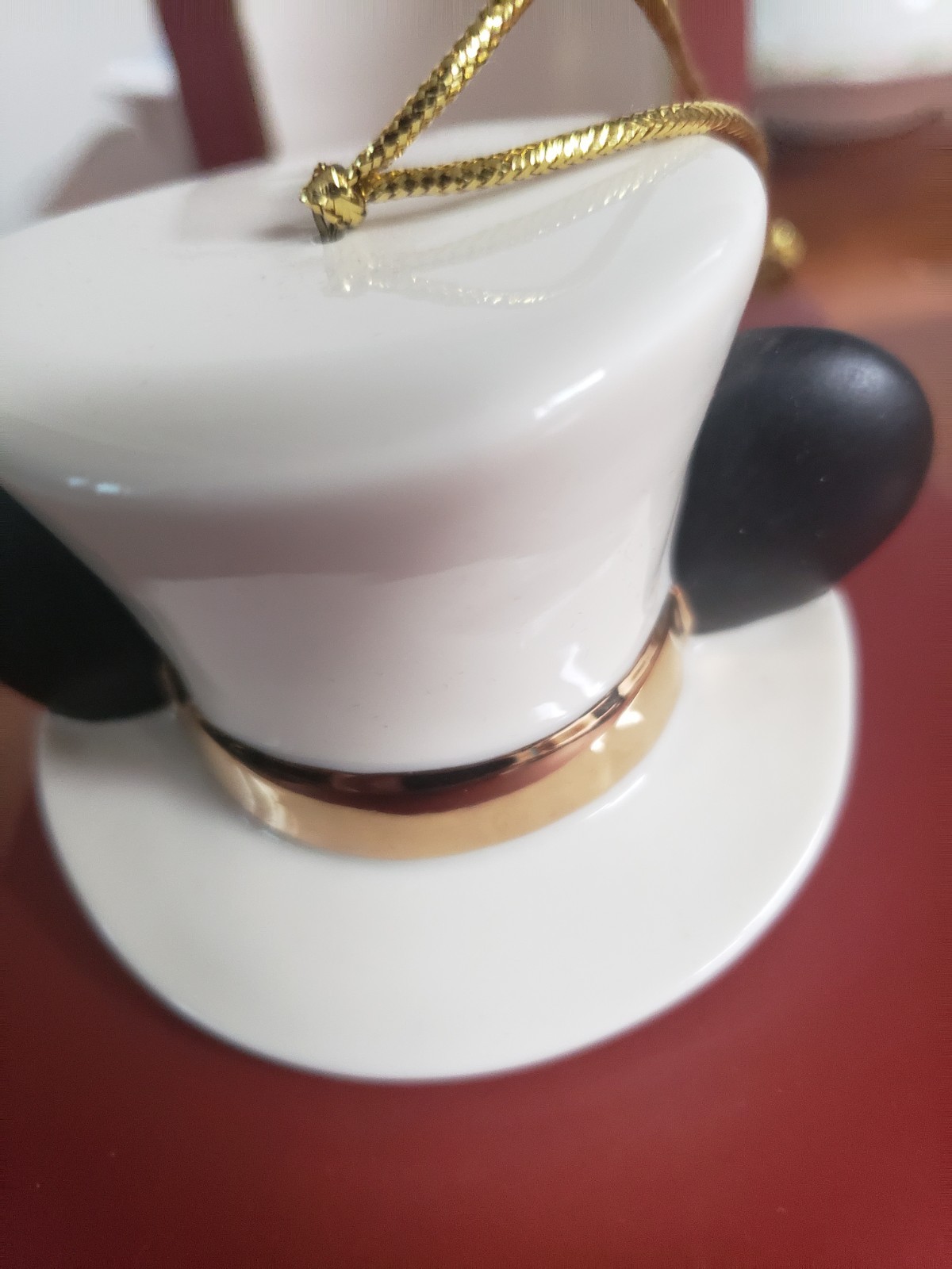 Lenox Mickey Groom Ears Golden Band Christmas Ornament  Lower 48