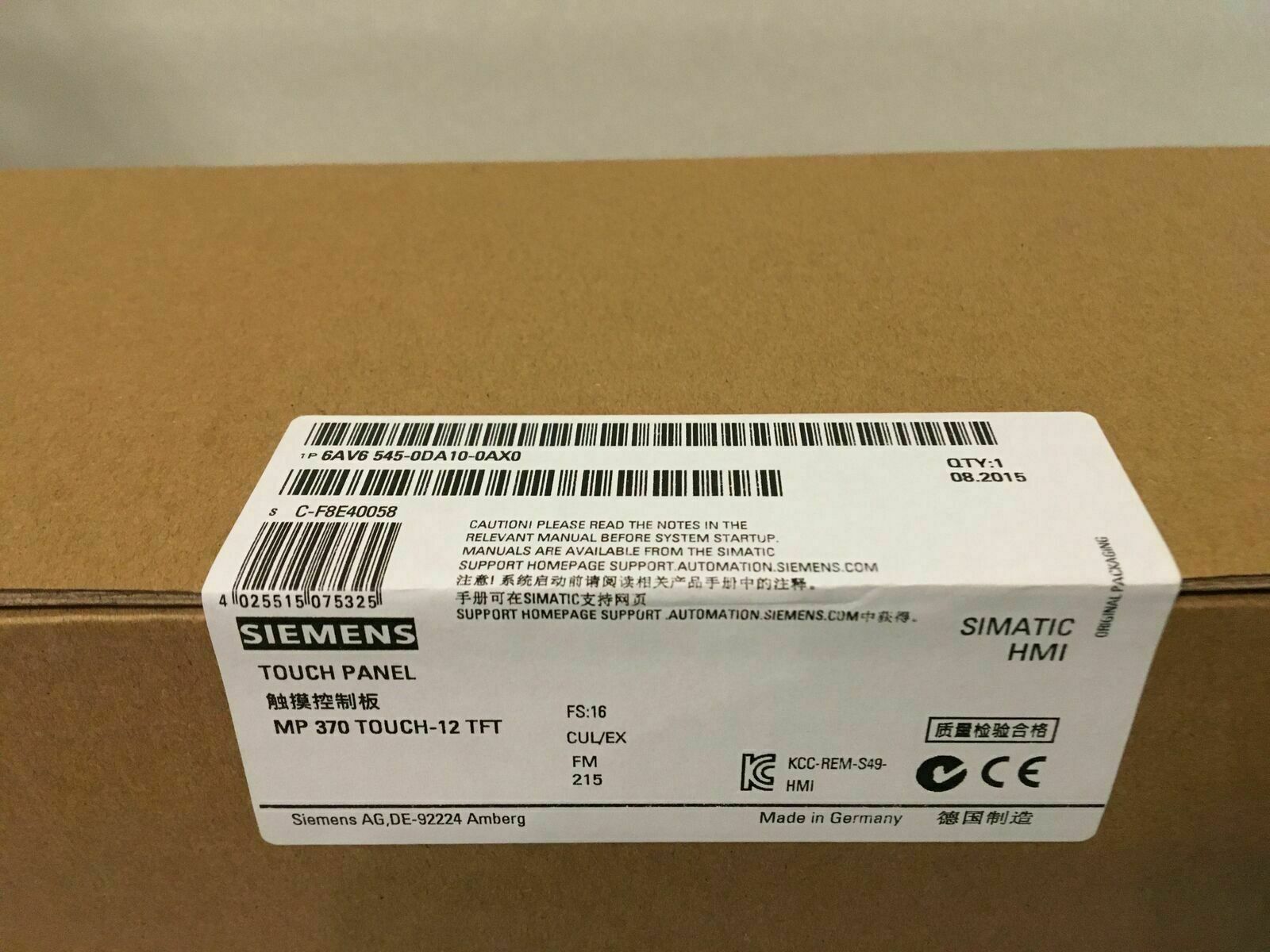 One Siemens 6AV6 545-0DA10-0AX0 New In Box Expedited Shipping