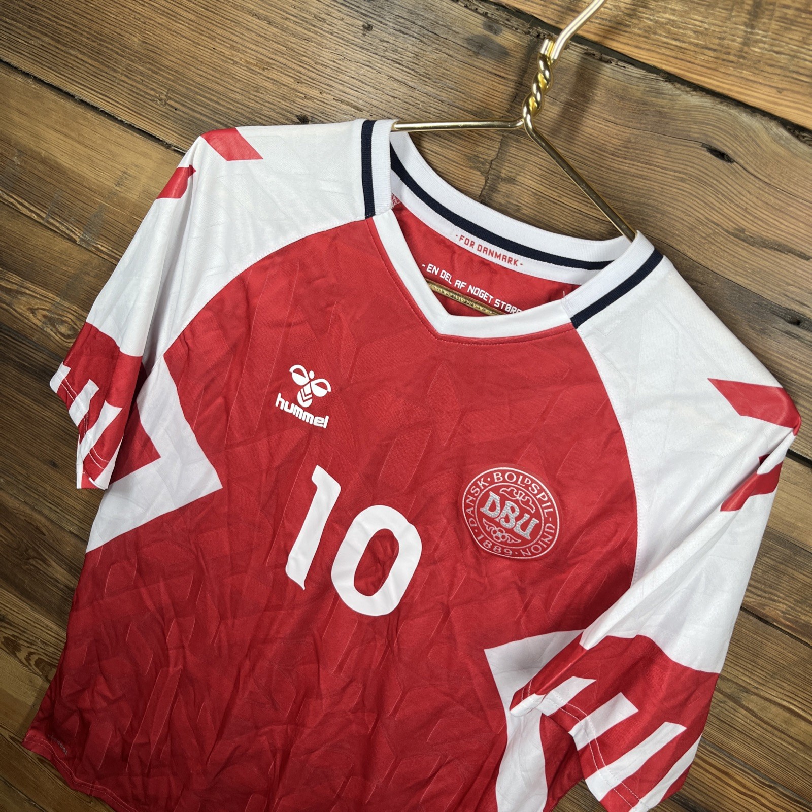 DENMARK 2023 2024 HOME FOOTBALL SHIRT SOCCER JERSEY HUMMEL RED SIZE M MEN