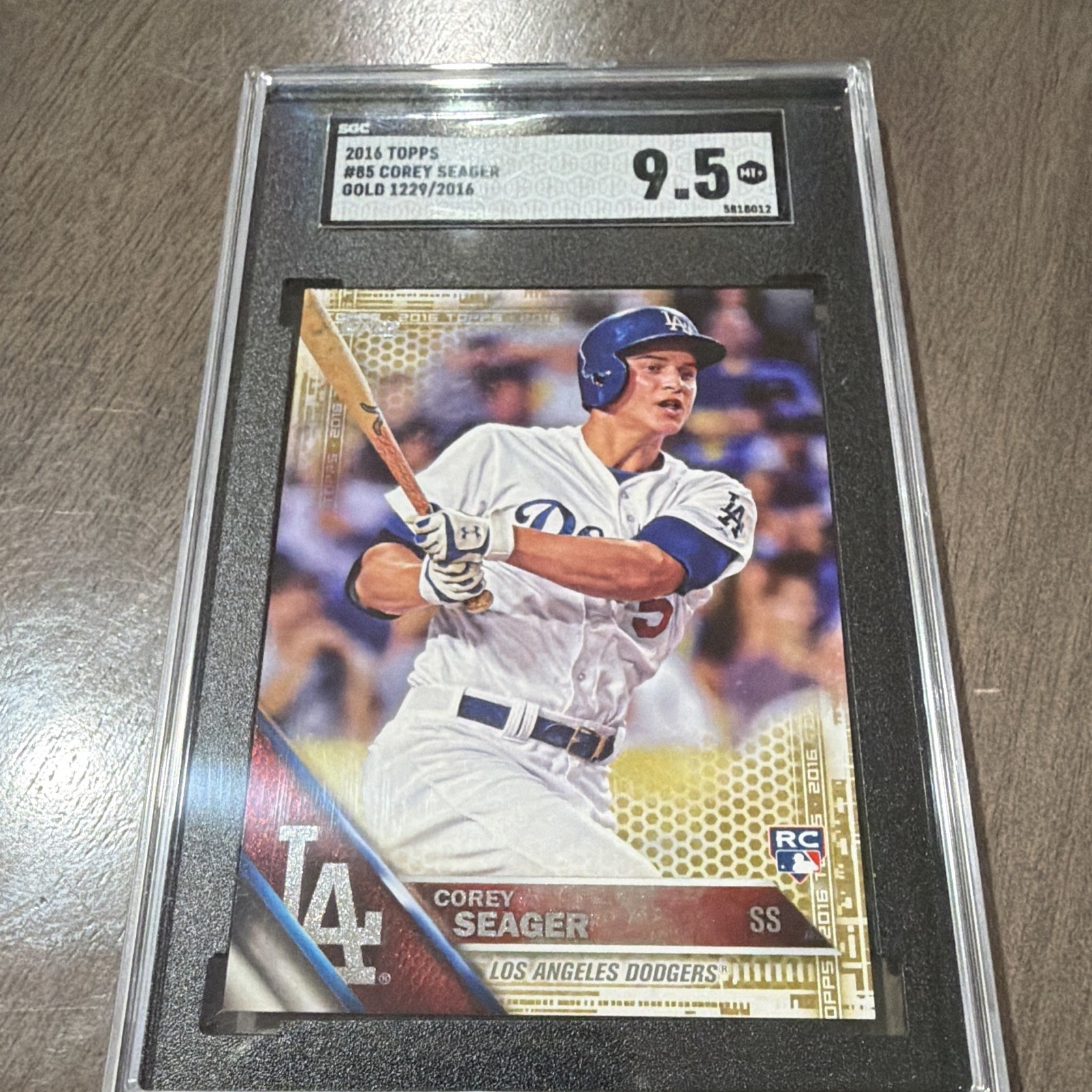 Topps 2016 Corey Seager RC #85 Gold Parallel /2016 Los Angeles Dodgers