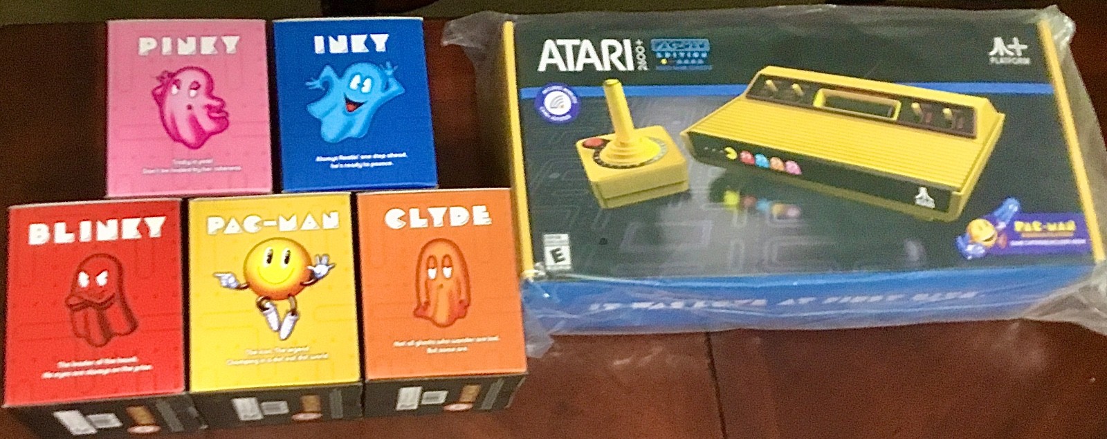Atari 2600+ PAC-MAN Limited Edition All 5 Ghost Joysticks  & Pac-Man Deluxe NEW