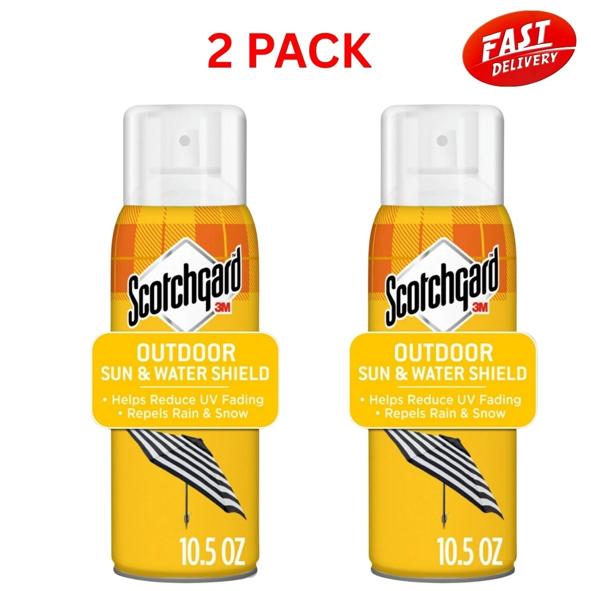 Scotchgard UV Water & Sun Shield Fabric Protective Spray 10.5 oz 2-Pack