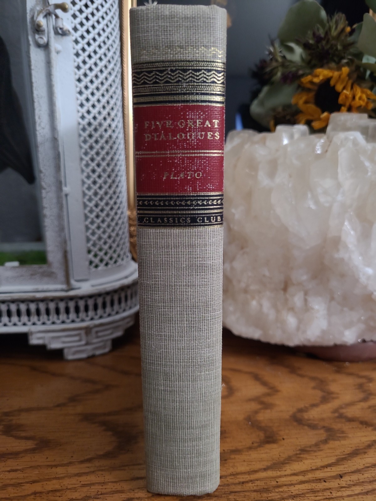 1969 Five Great Dialogues Plato - Vintage Philosophy Book Classics Club 