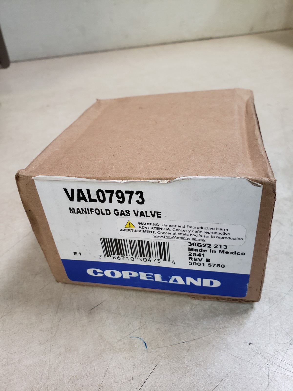 Trane Copeland Manifold Gas Valve VAL07973