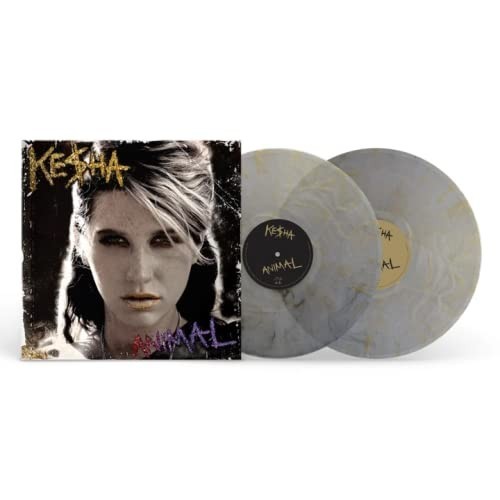 Kesha - Animal Clear w/ Yellow & Black Swirls Vinyl, 2xLP 500 Copies VG+ sleev