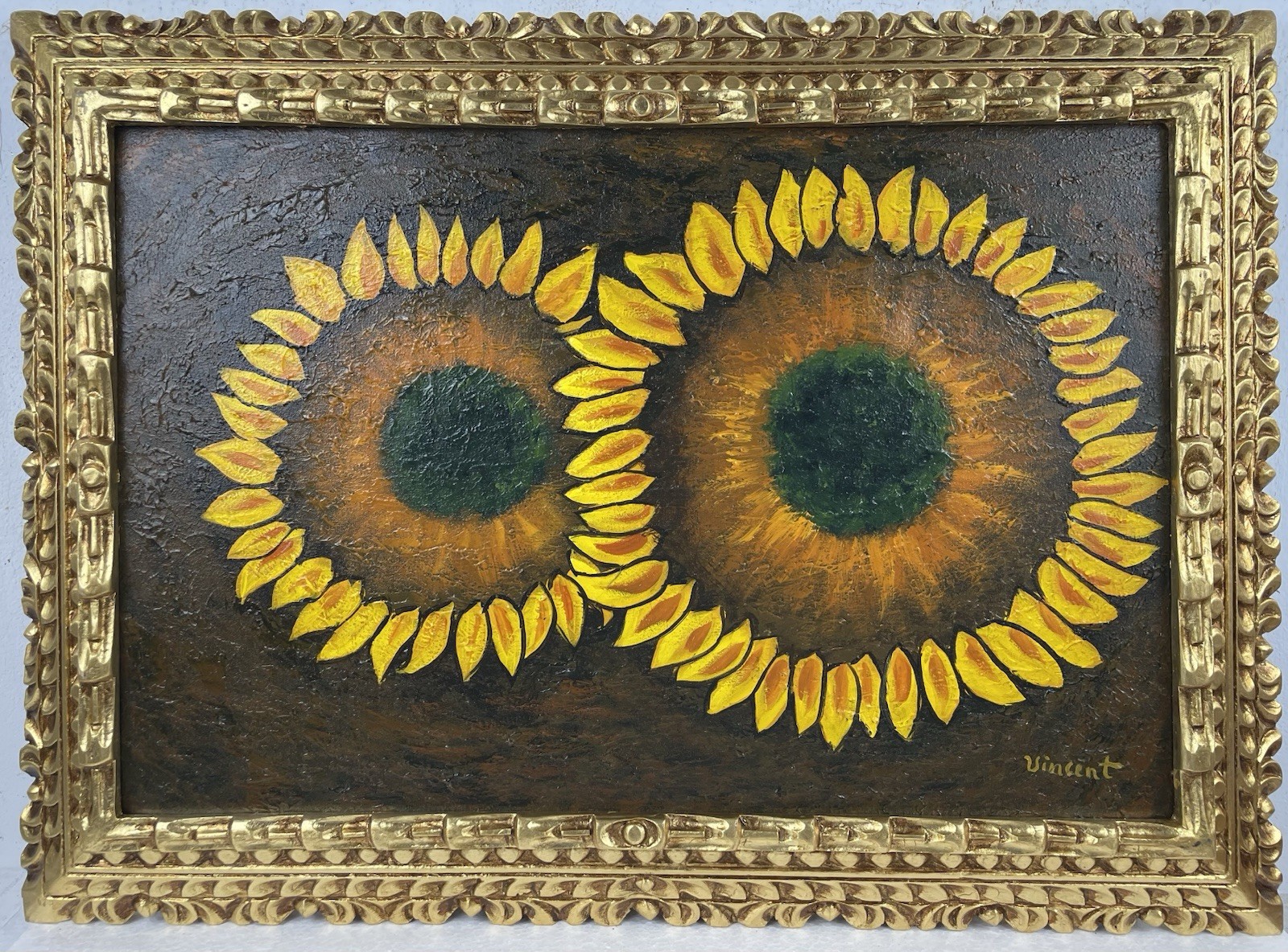 Vincent van Gogh, framed oil painting on canvas, stamped and signed
