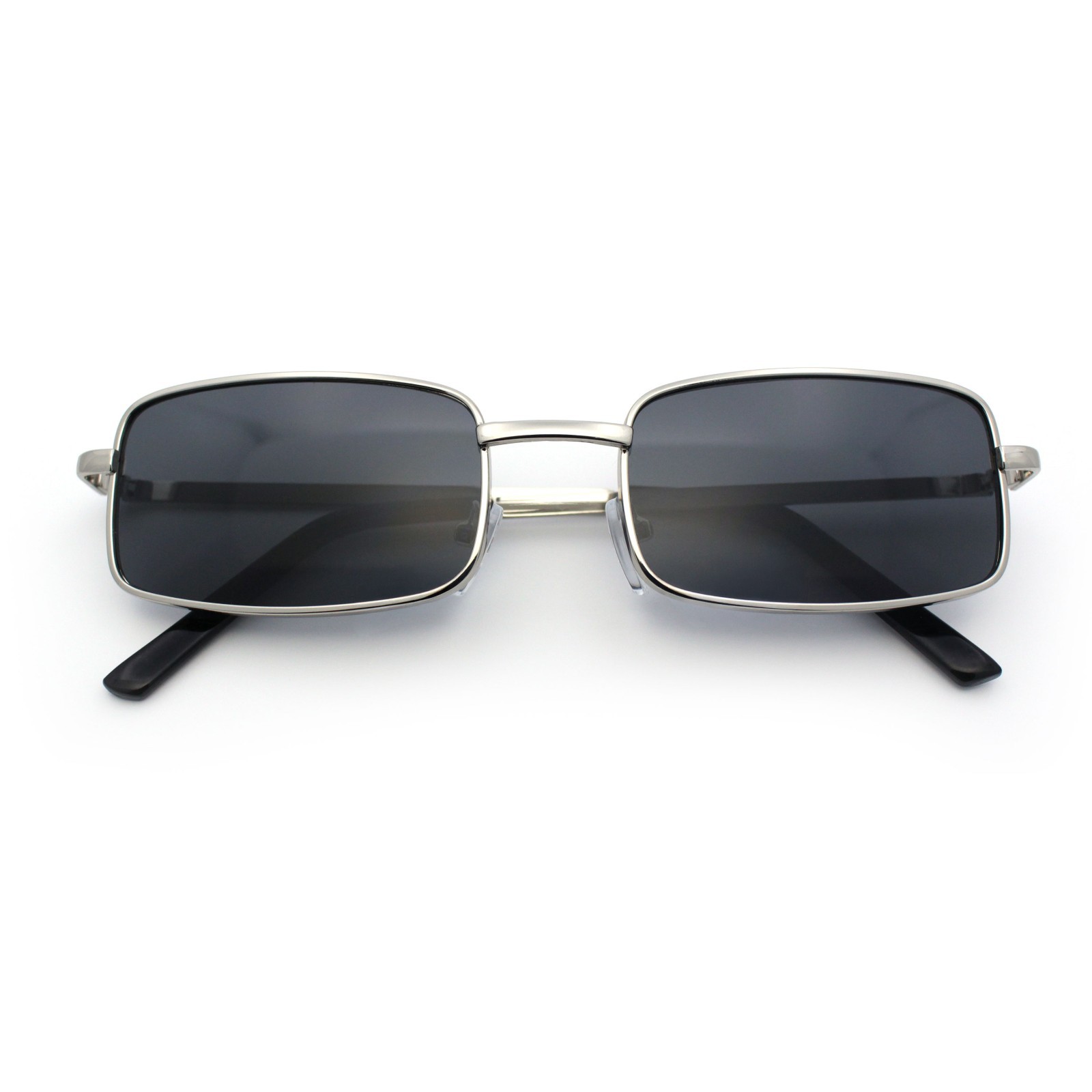 SA106 Mens Retro Vintage Rectangle Metal Rim Sunglasses SA106 Mens Retro Vintage Rectangle Metal Rim Sunglasses