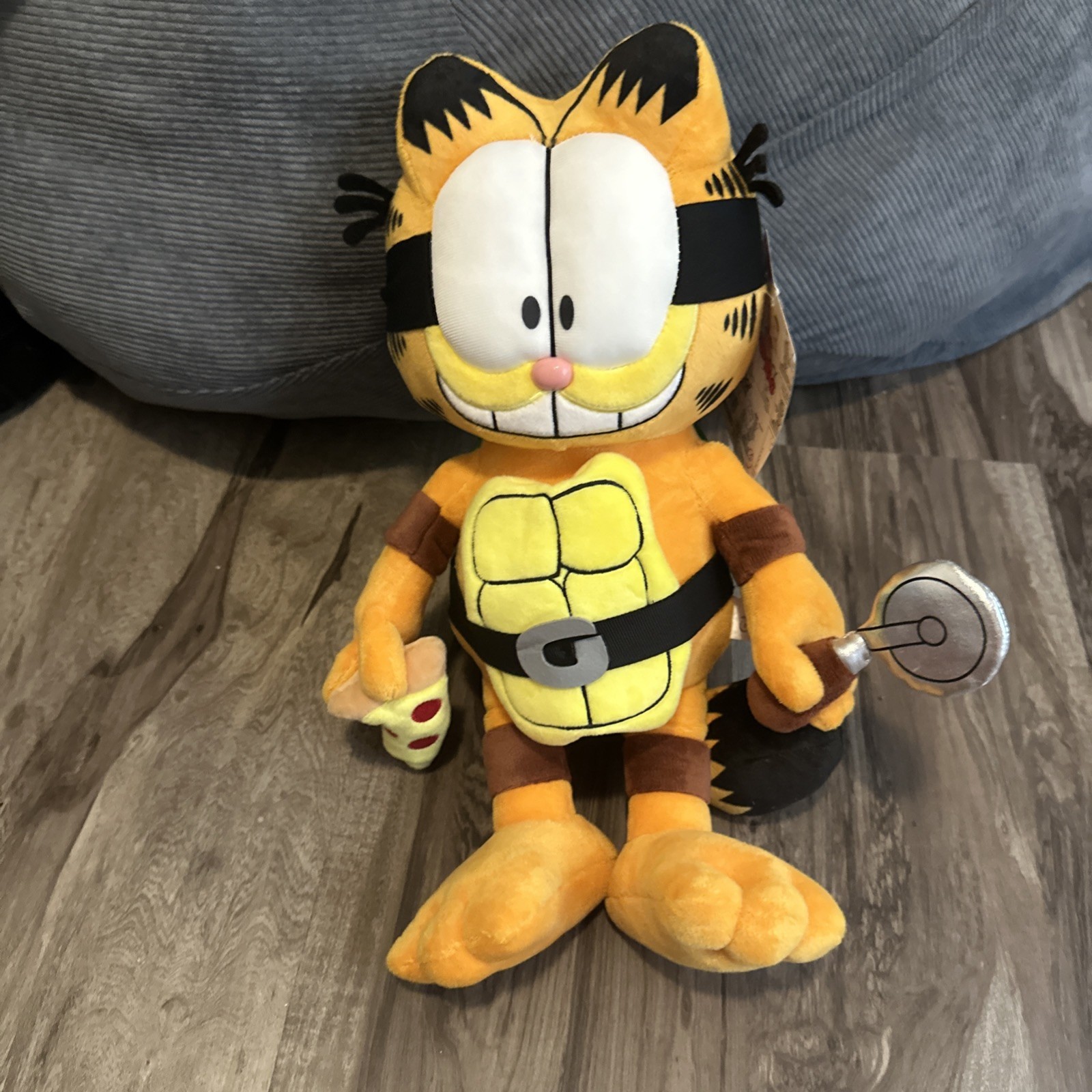 Garfield Garfello Teenage Mutant Ninja Turtle TMNT Plush 13in Kidrobot Phunny Garfield Garfello Teenage Mutant Ninja Turtle TMNT Plush 13in Kidrobot Phunny