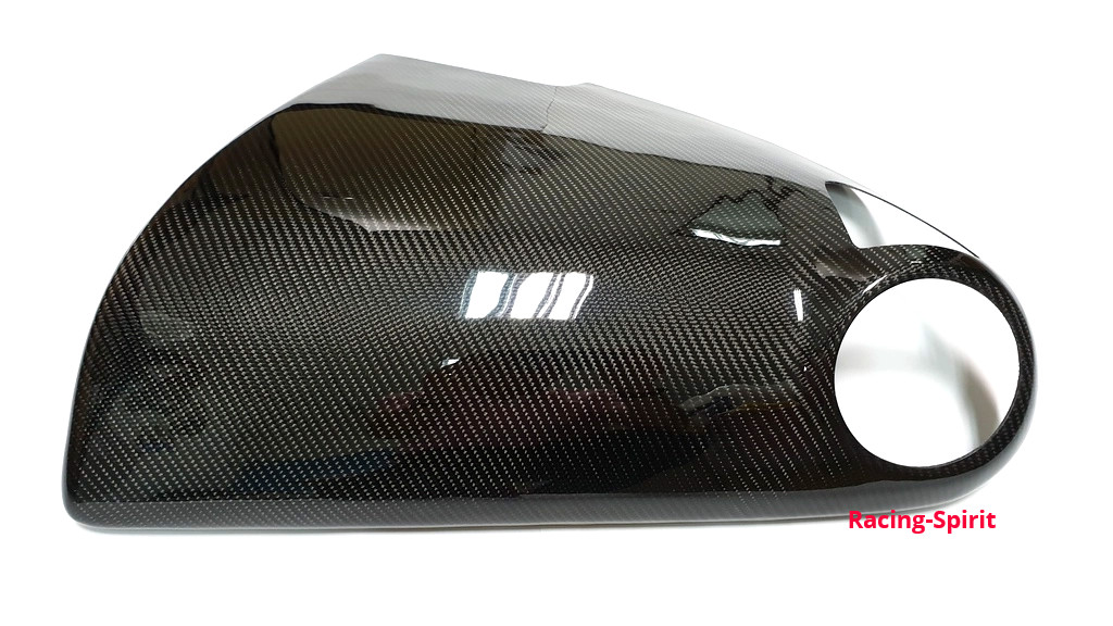 3D GLOSSY REAL CARBON FIBER FRONT PASSENGER DASH COVER FOR 04-12 MAZDA RX-8 LHD