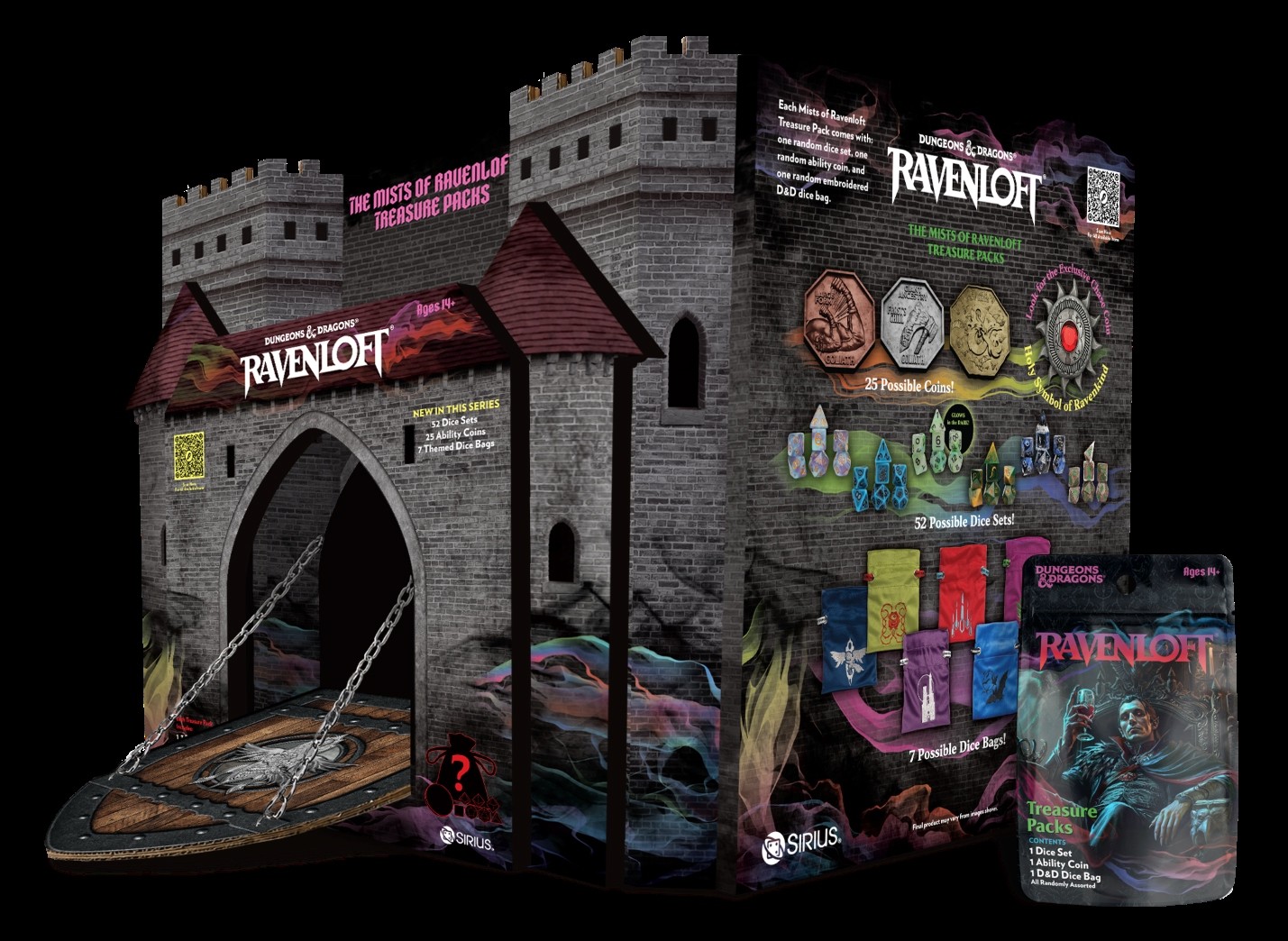 Dice And Gaming Accessories Mists Of Ravenloft Treasure Blind Pack Display (25)