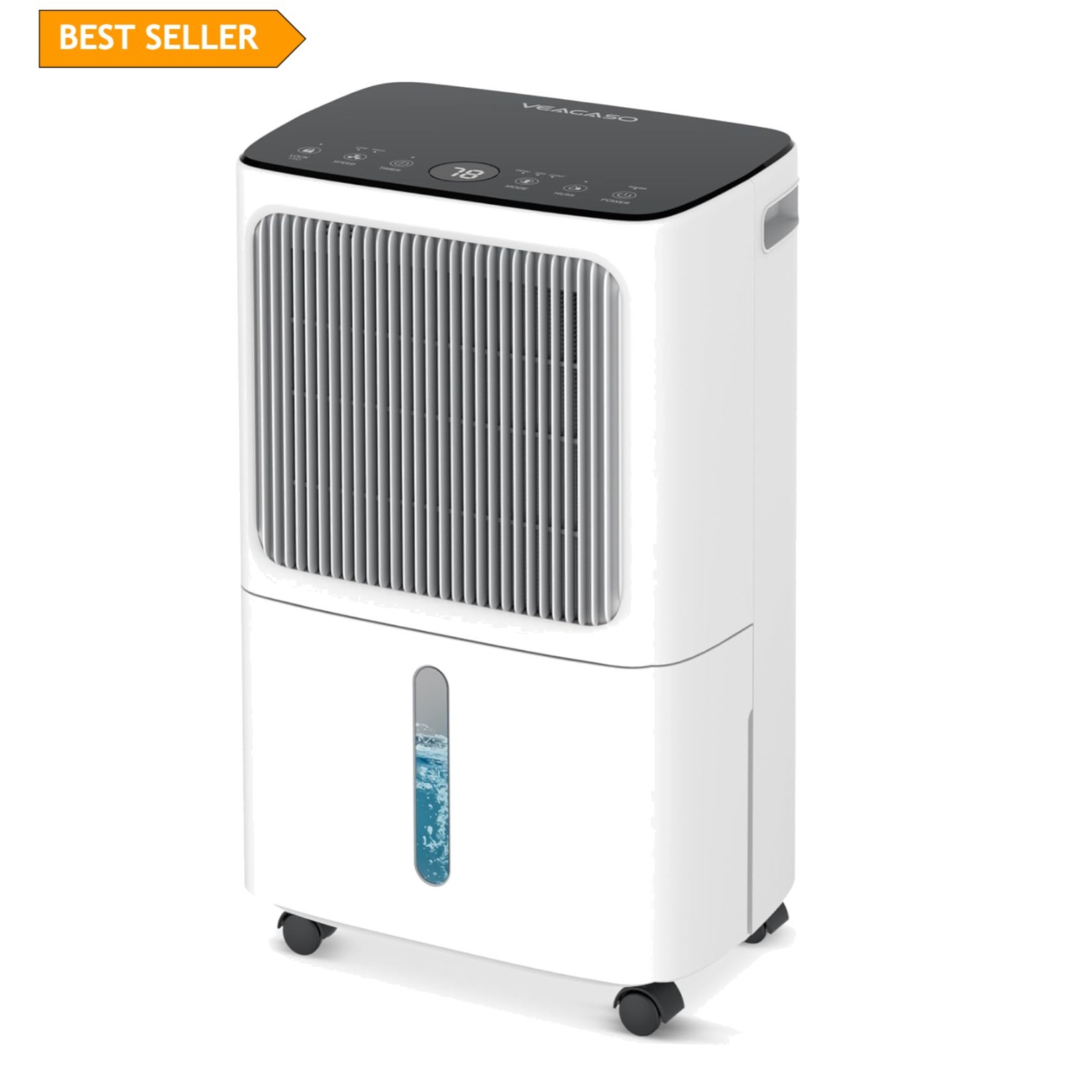 Whisper-Quiet 34 Pint Dehumidifier for Home and Basement, 2500 Sq.Ft Coverage