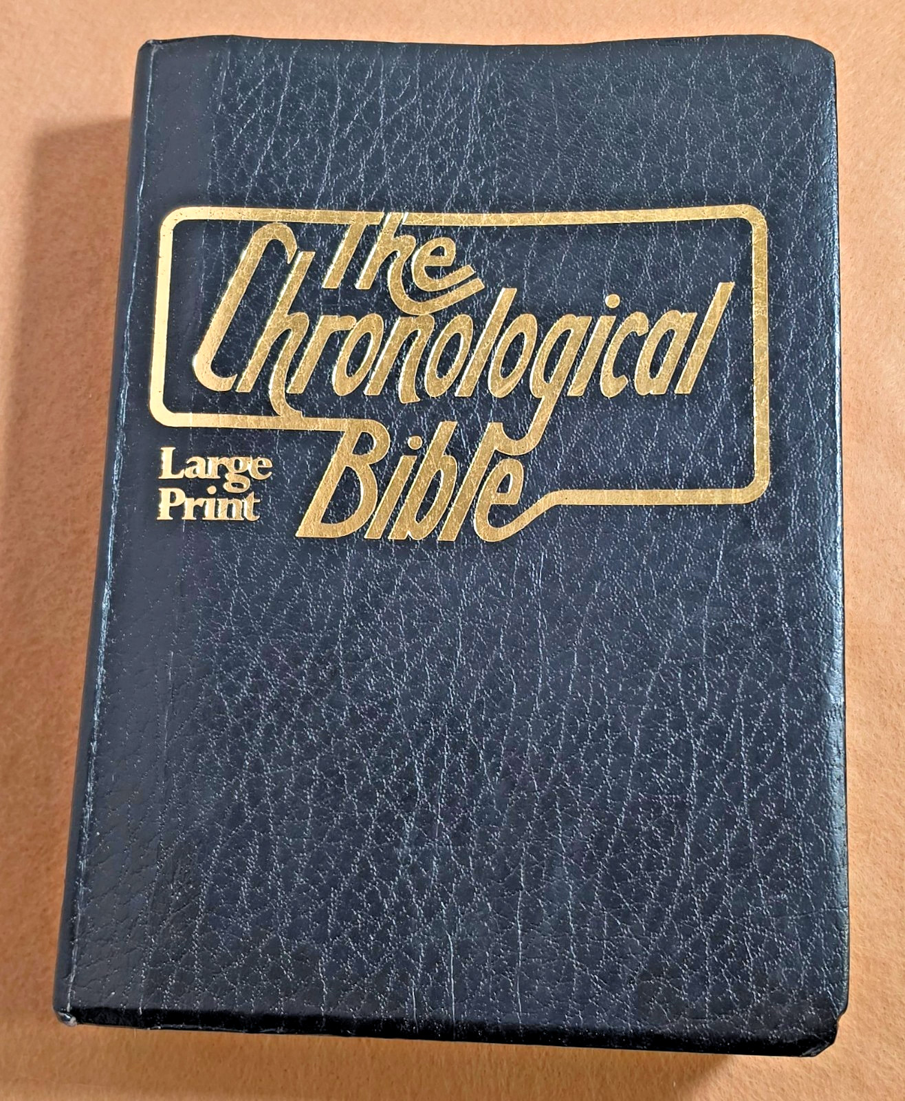 1977 The Chronological Bible KJV Edward Reese Large Print Flexible Cover VGC