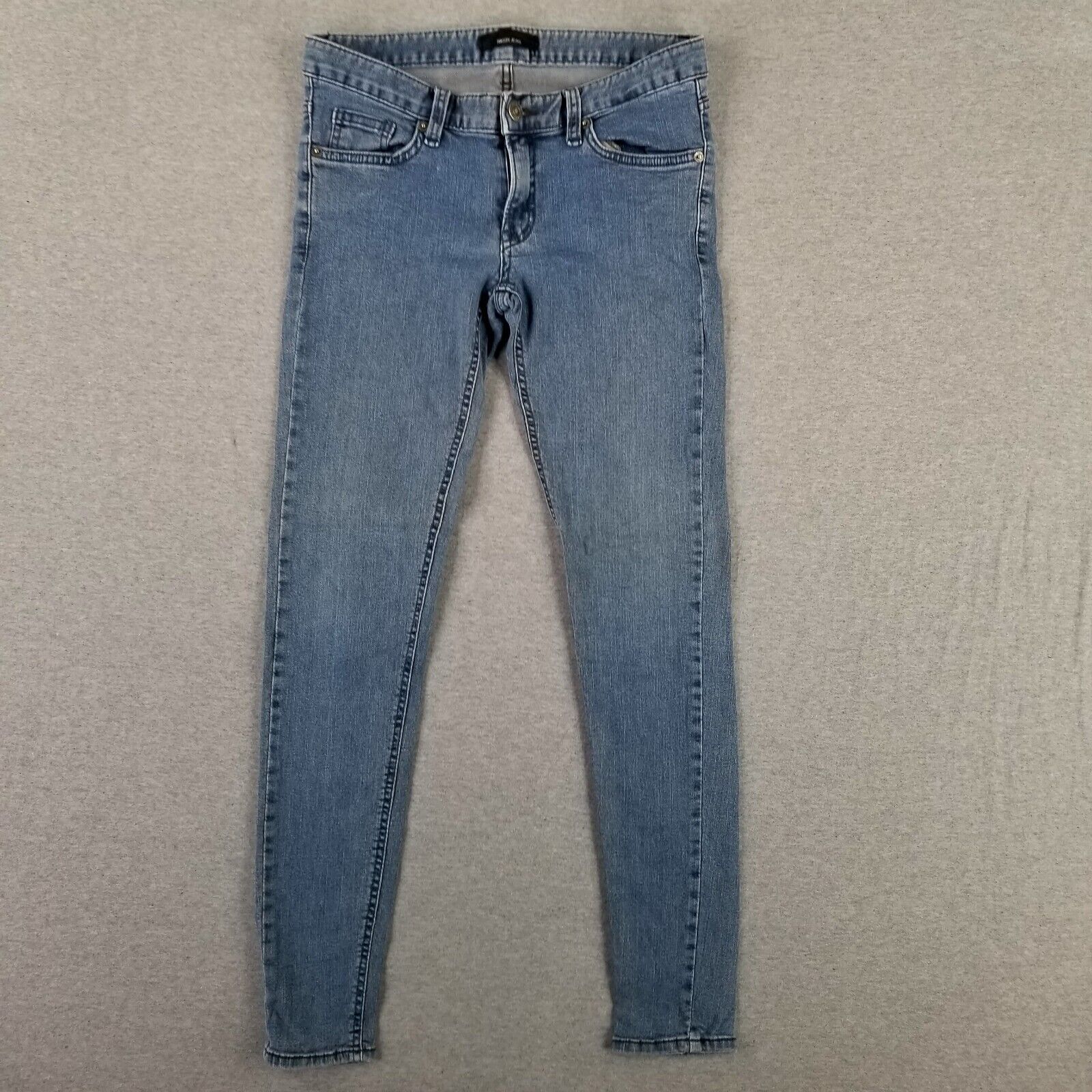 Nikisix Jeans Size 28 Skinny Stretch Lightweight Denim Faded Wash