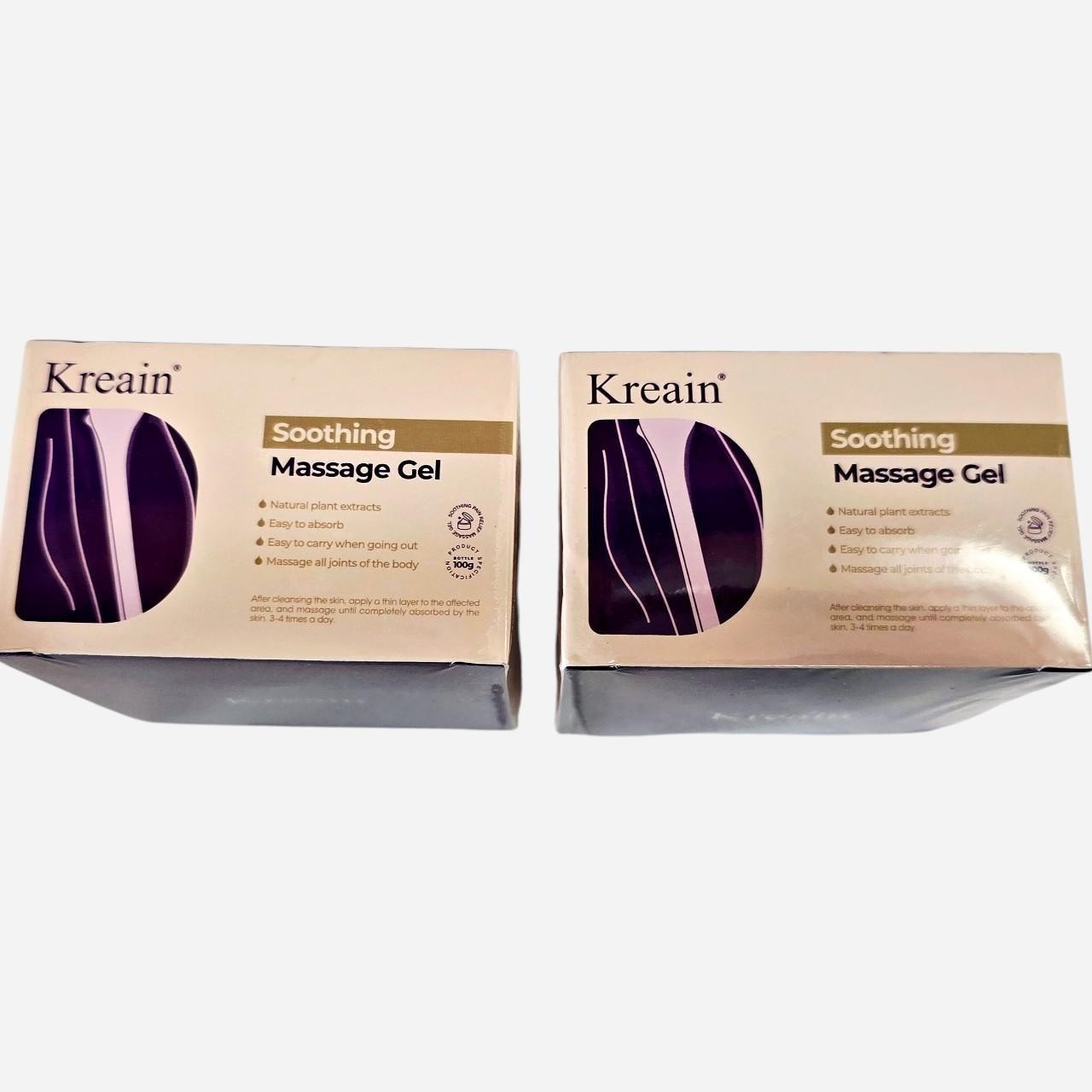 SET: 2 Kreain Purple Soothing Massage Gel Body Relaxing Muscle Gels 1.76 oz New
