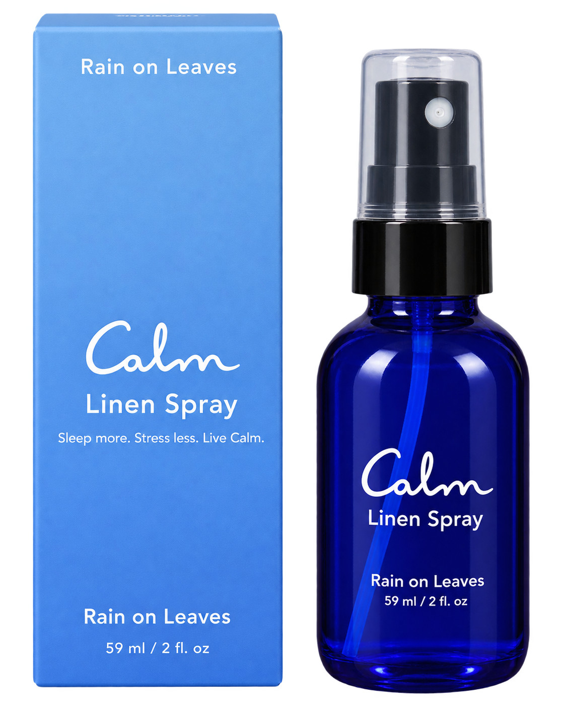 Calm Linen Spray Rain on Leaves 2 Fl Oz Aromatheraphy Soothing Scents