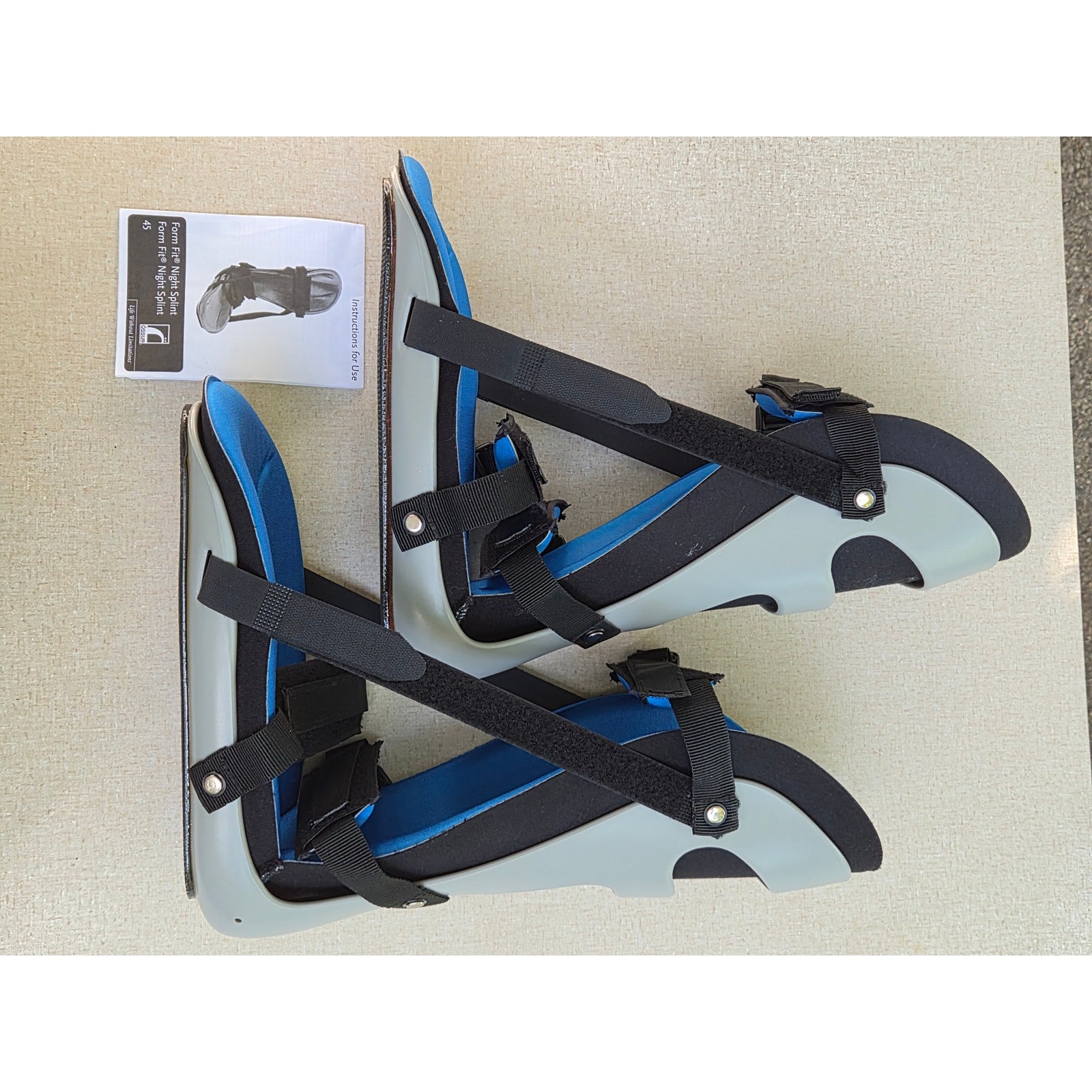 Össur Form Fit Night Splint LG Pair – New w/ Manual