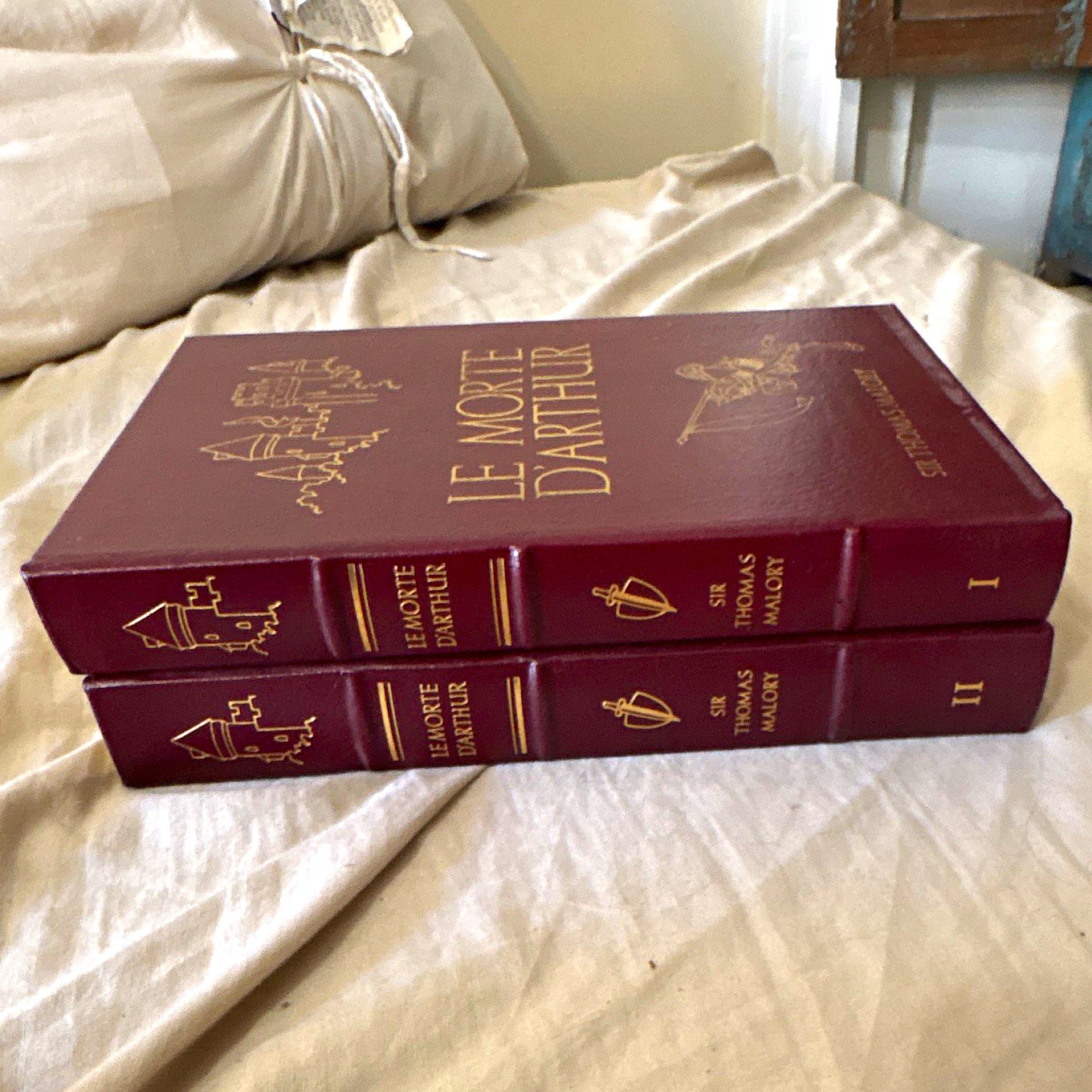 Easton Press Le Morte D\'Arthur Sir Thomas Malory Hardcover 2-Vol Illus