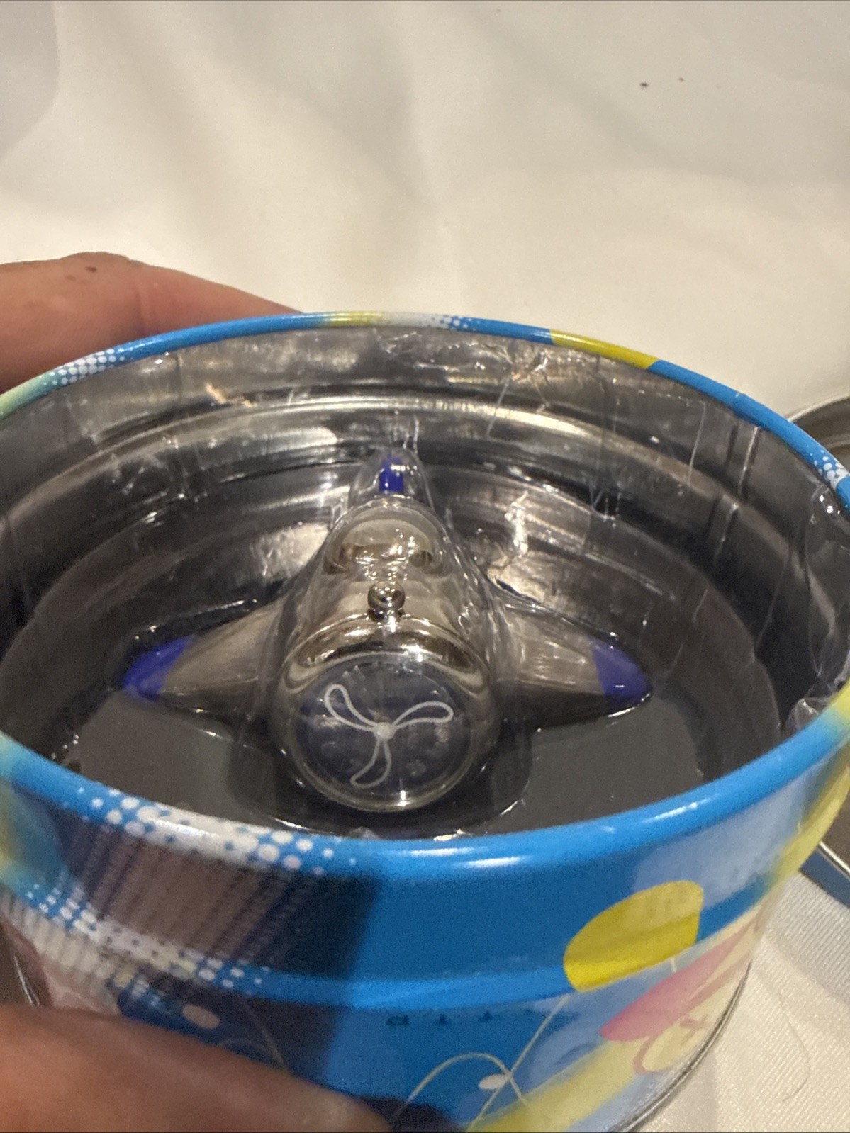 Miniature Airplane Quartz Clock Tokyo Bay Blue Silver Needs Battery New In Case Miniature Airplane Quartz Clock Tokyo Bay Blue Silver Needs Battery New In Case