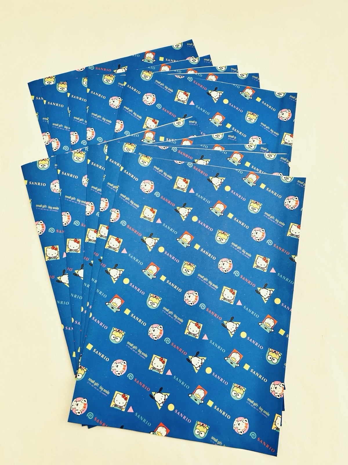 Vintage 10 Pcs Sanrio 1993 Paper Bags (L) 14 x10 In Spottie Dottie Pochacco & HK