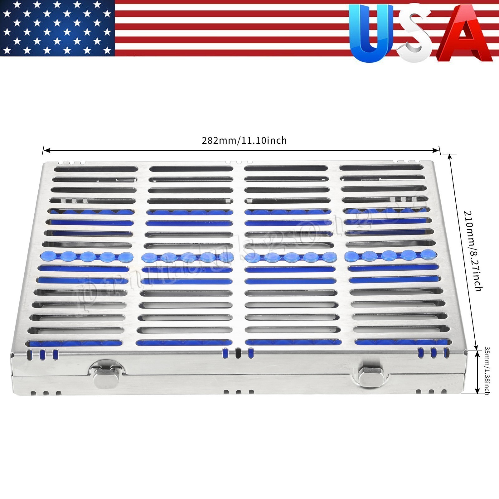 1-20 X DENTAL AUTOCLAVE STERILIZATION CASSETTE RACK TRAY FOR 20 INSTRUMENTS