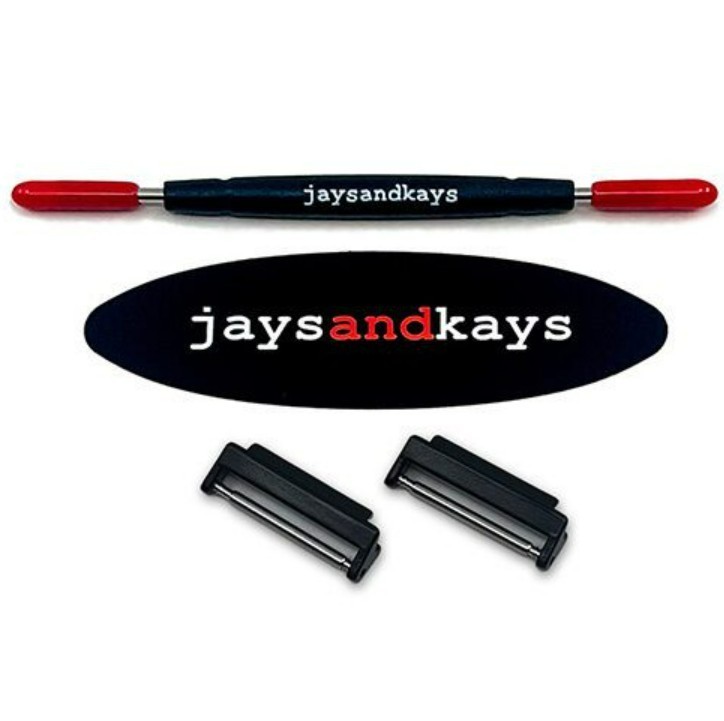 JaysAndKays® Metal Adapters and Strap Kit for Casio F-91W F91 and 20mm straps