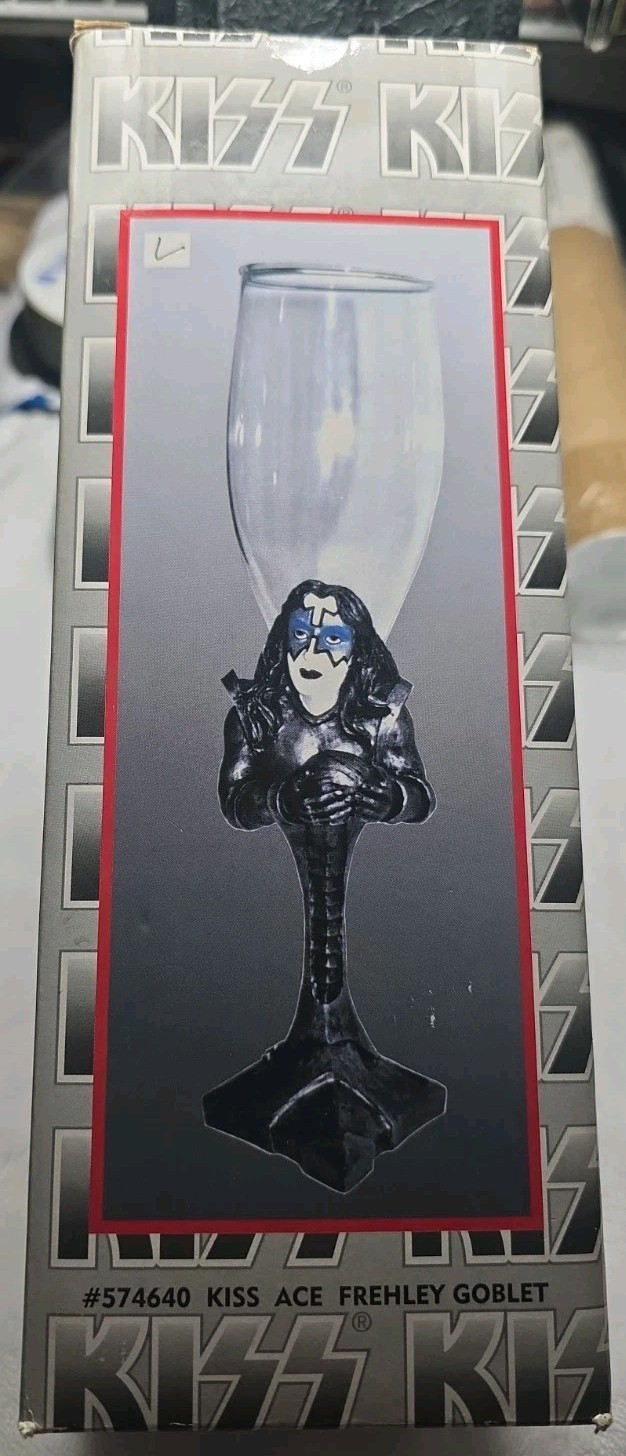 KISS ACE FREHLEY WINE GOBLET IN BOX