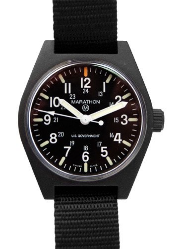 Marathom 34mm Black US GOVERNMENT General Purpose Quartz (GPQ) Military Watch Marathom 34mm Black US GOVERNMENT General Purpose Quartz (GPQ) Military Watch