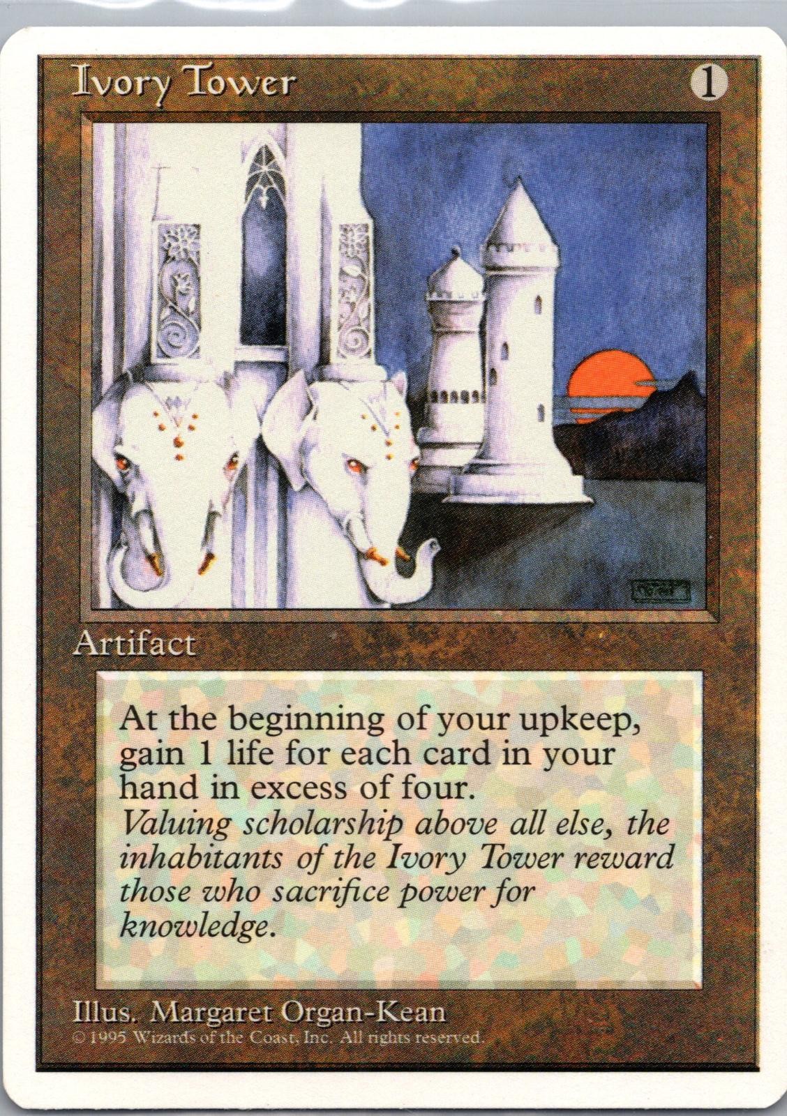 Ivory Tower Rare Fourth Edition Magic: The Gathering NM