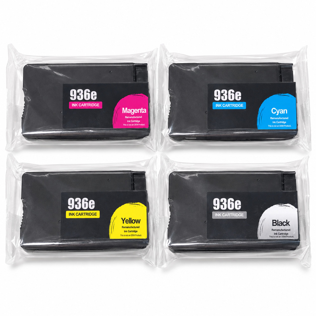 Acaves 936XL 936e Ink Cartridges 4-Pack CMYK for HP OfficeJet Pro