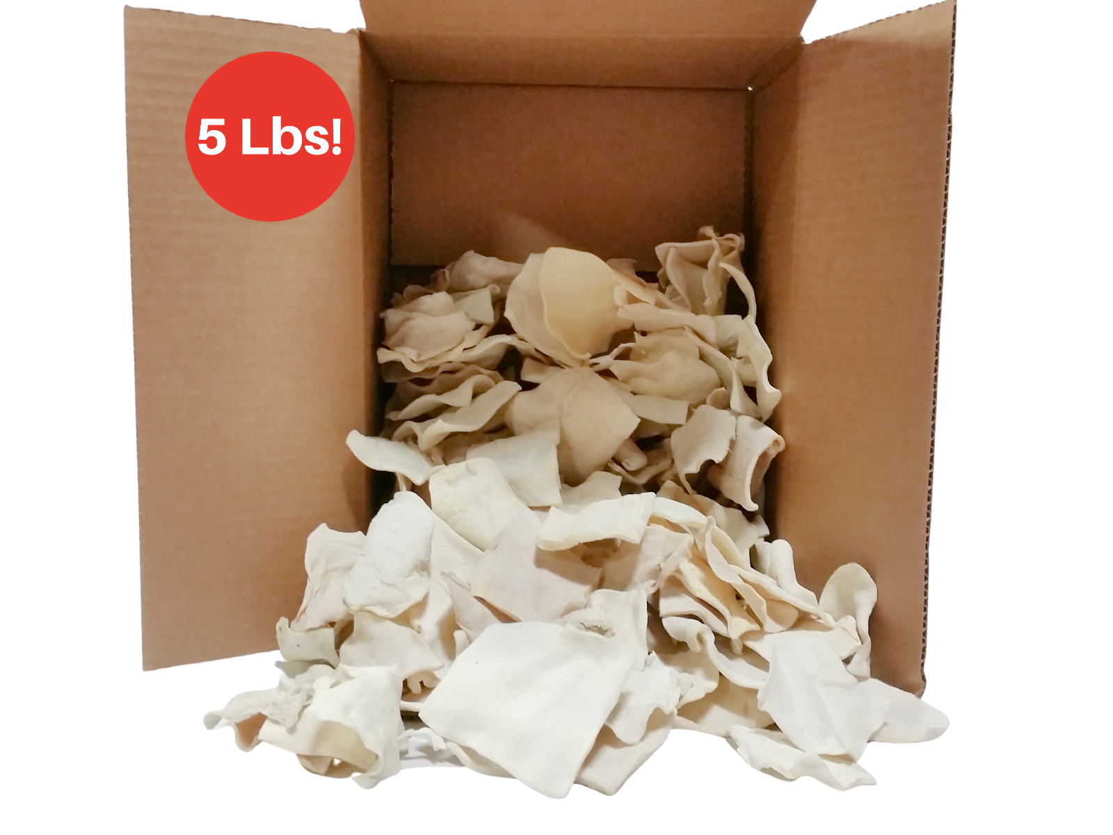 American Buffalo Rawhide Chips | 5 lbs Bulk | 100% Natural Dog Chews