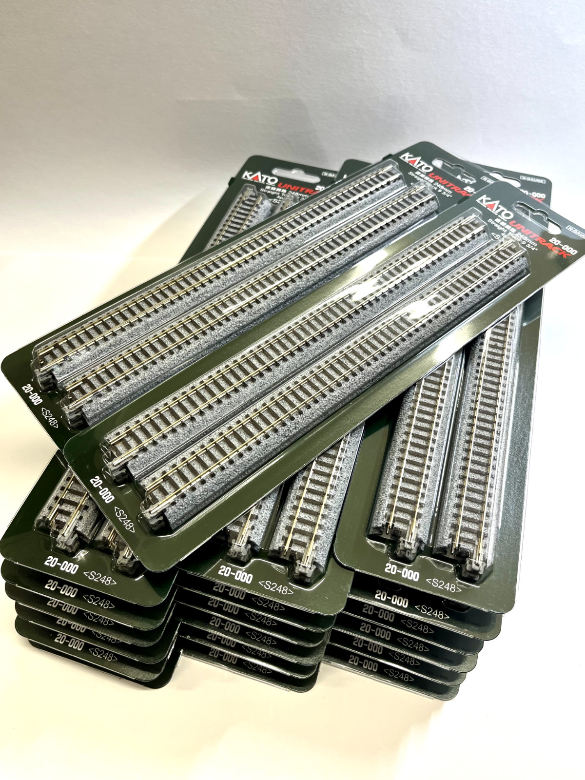 20 Packs KATO 20-000 N Scale Gauge Unitrack Straight (4 pcs) 248mm 9 3/4\