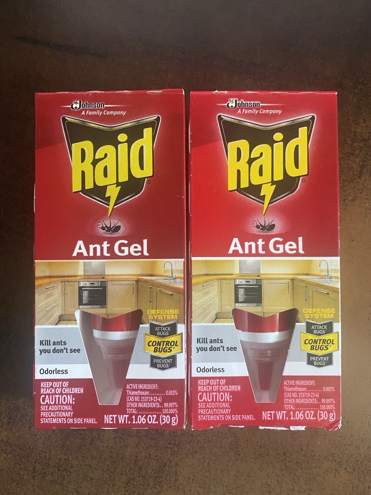 NEW LOT 2 Raid Ant Gel 1.06 oz Odorless NEW LOT 2 Raid Ant Gel 1.06 oz Odorless