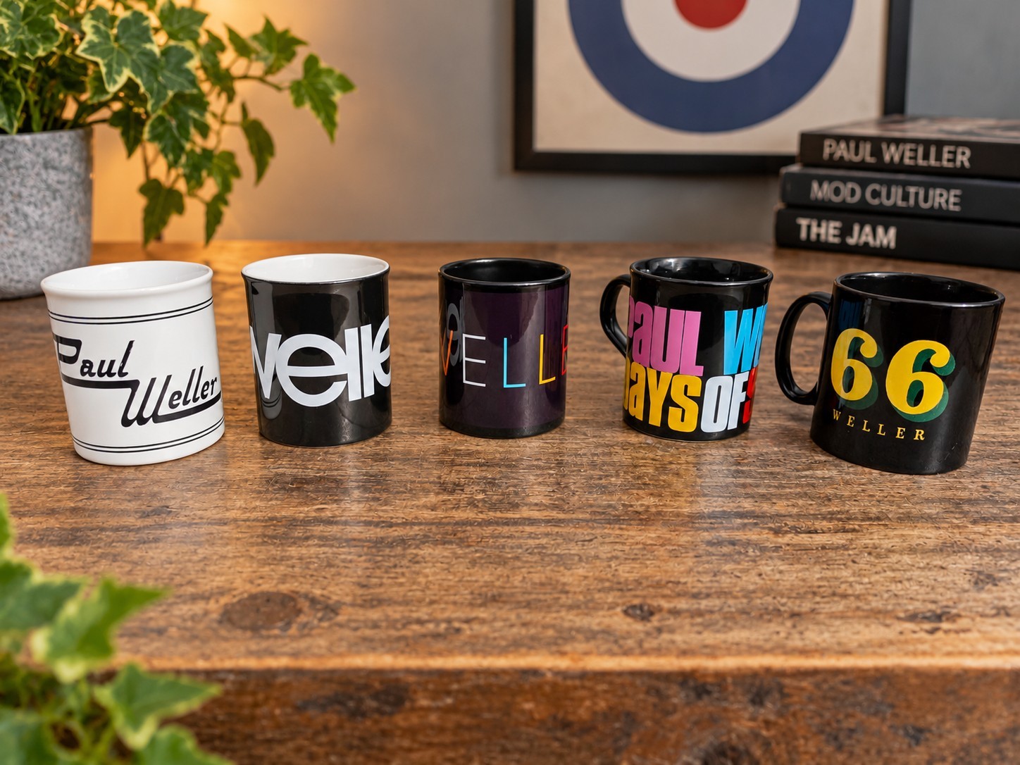 5 Paul Weller Coffee Cups Tea Mugs Official Tour Band Merchandise Souvenir Jam