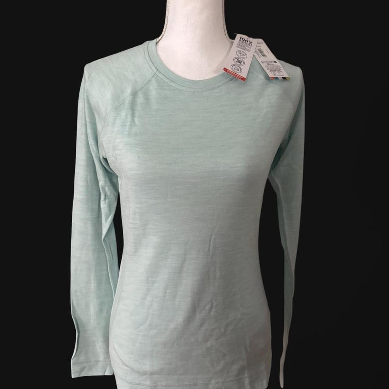 Smartwool Women’s Classic Thermal Merino 250 Base Layer Crew Mint Green M NWT