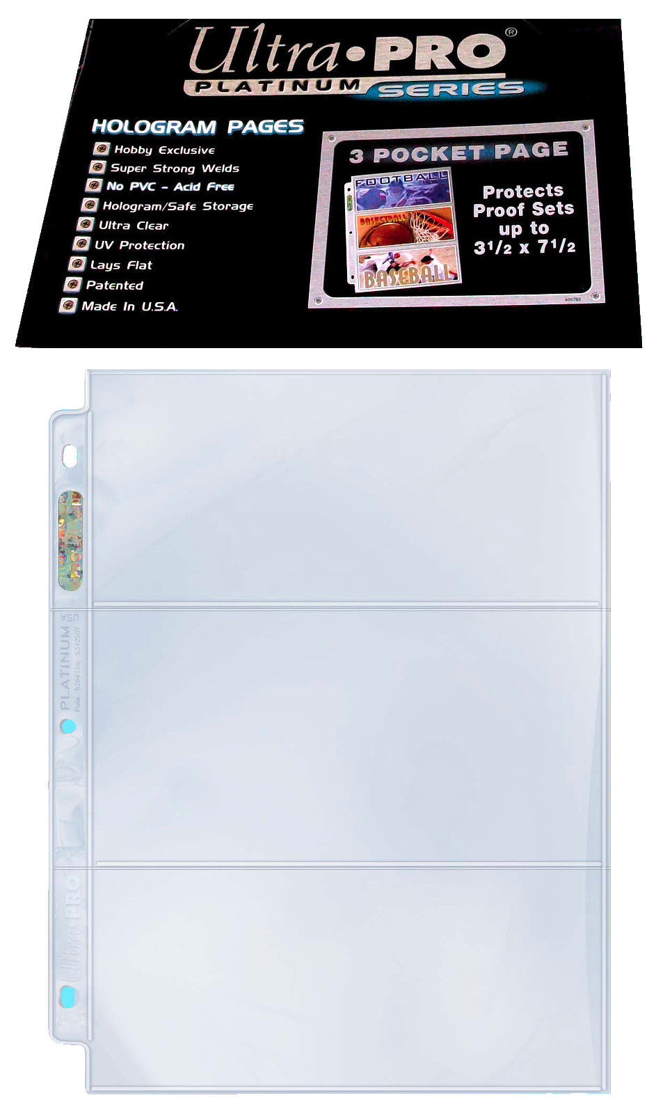 25 Ultra Pro 3-Pocket Platinum 3.5x7.5 Pages Sheet Ticket Currency Coupon 3-Ring 25 Ultra Pro 3-Pocket Platinum 3.5x7.5 Pages Sheet Ticket Currency Coupon 3-Ring