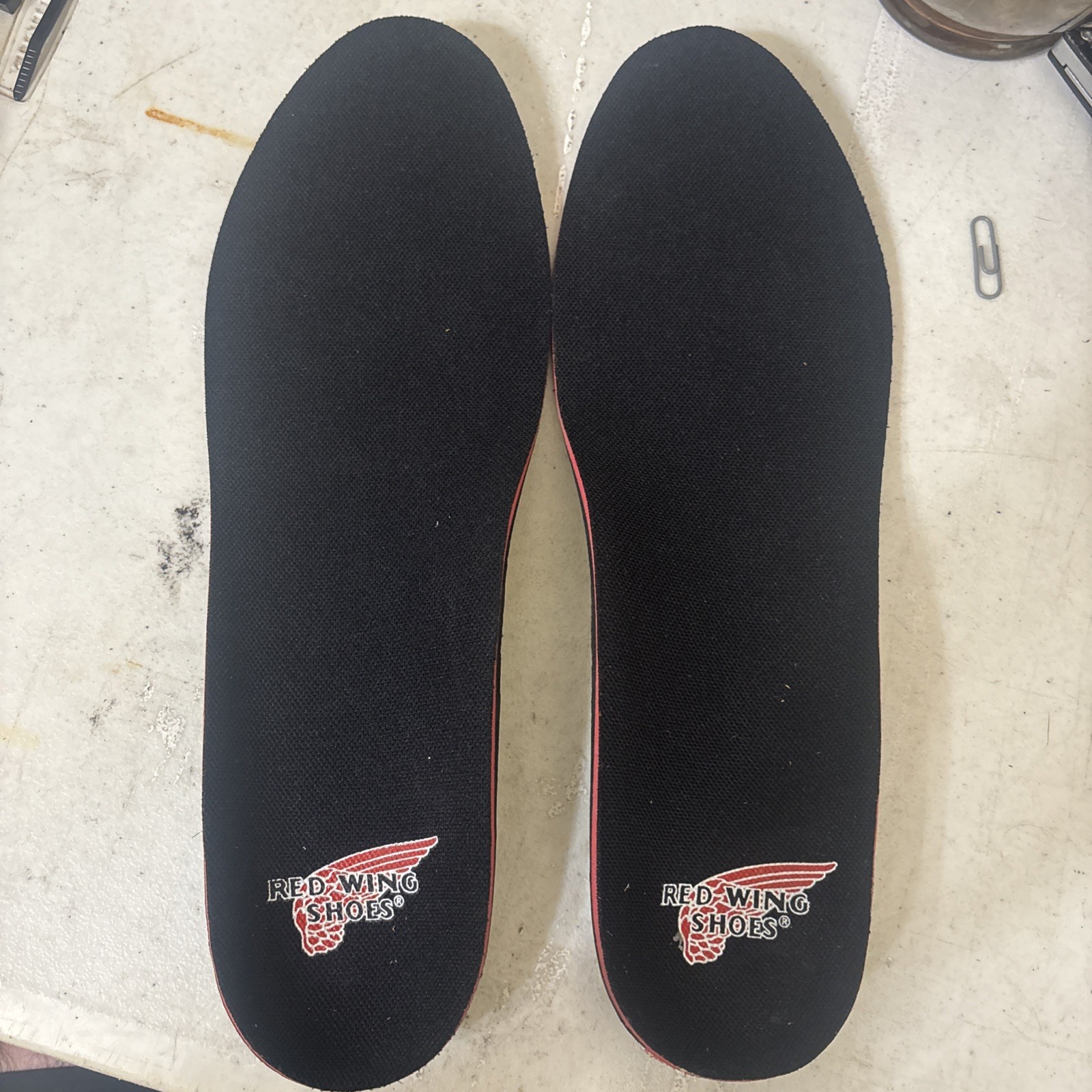 Red Wing Shoes Insoles Footbeds Men’s 12 Women’s 14 Arch Support Black Red