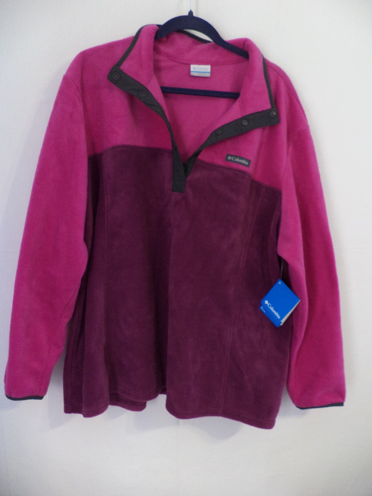 Columbia Women\'s Three Lakes Half Snap Fleece Pullover, Plus size 3XL