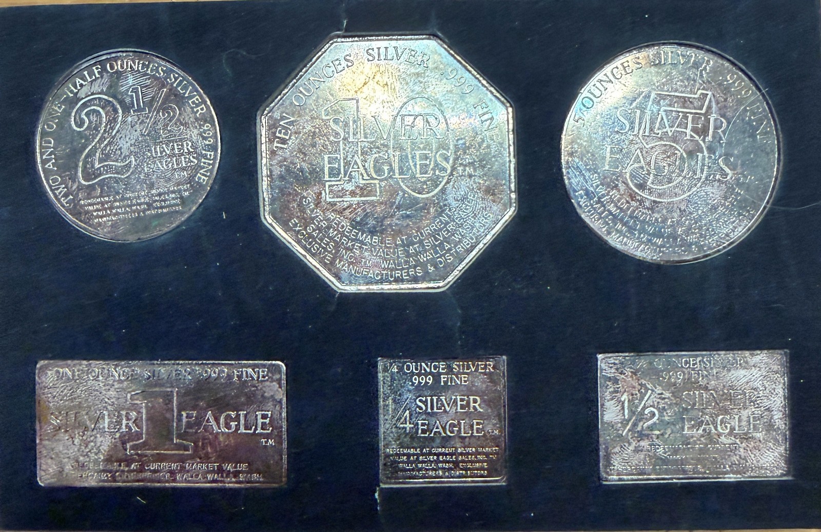 1969 Vintage Silver Eagles Nest Set WH Foster 19.25 oz 1969 Vintage Silver Eagles Nest Set WH Foster 19.25 oz